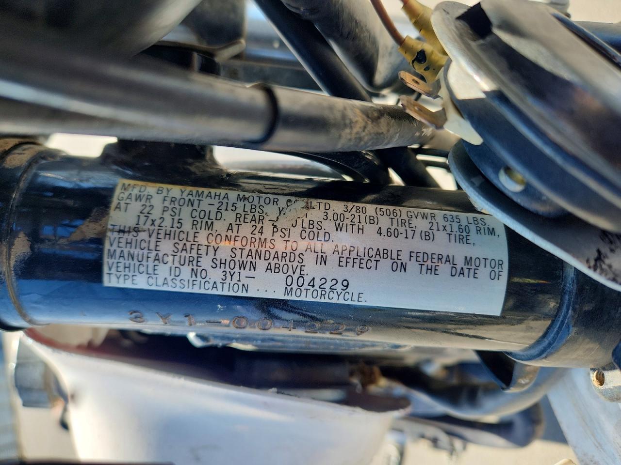 1980 YAMA TT250G