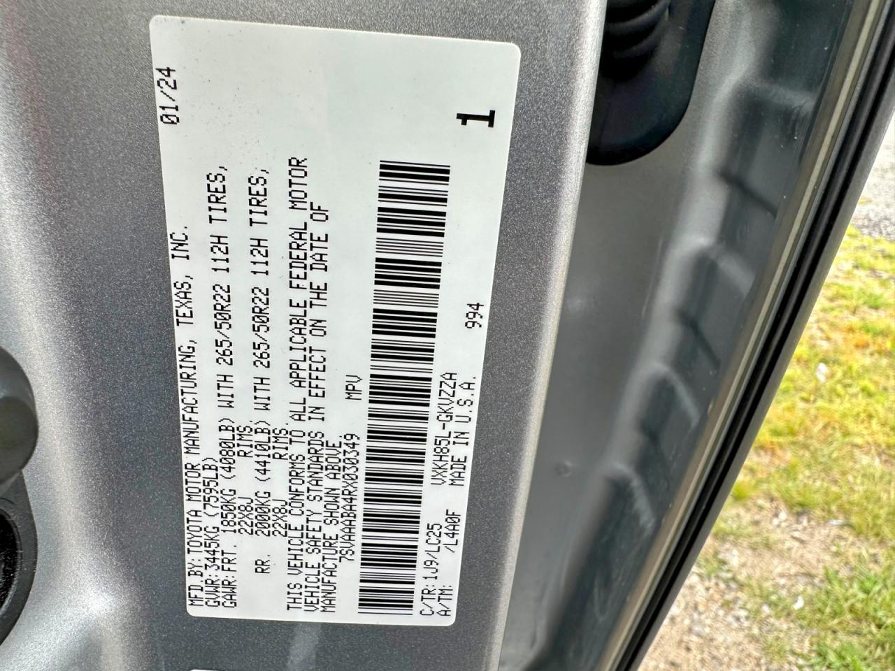 2024 TOYOTA SEQUOIA