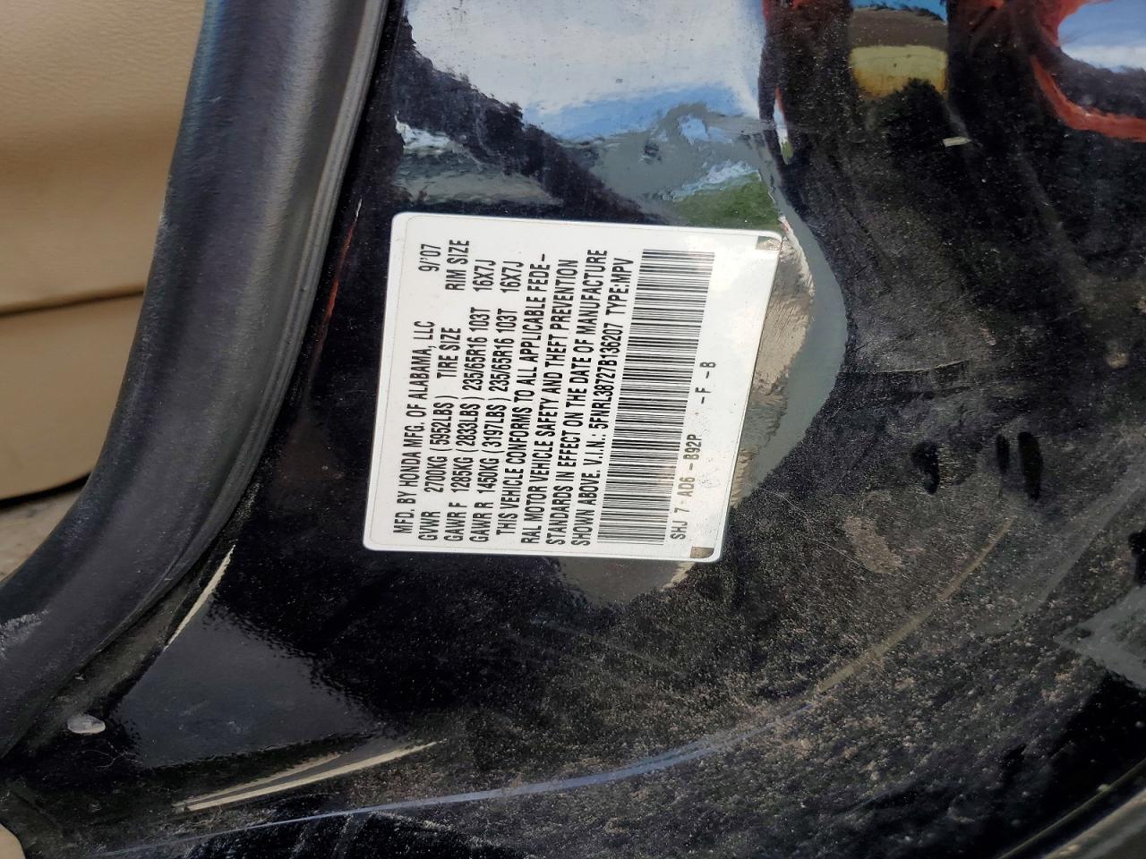 2007 HONDA ODYSSEY