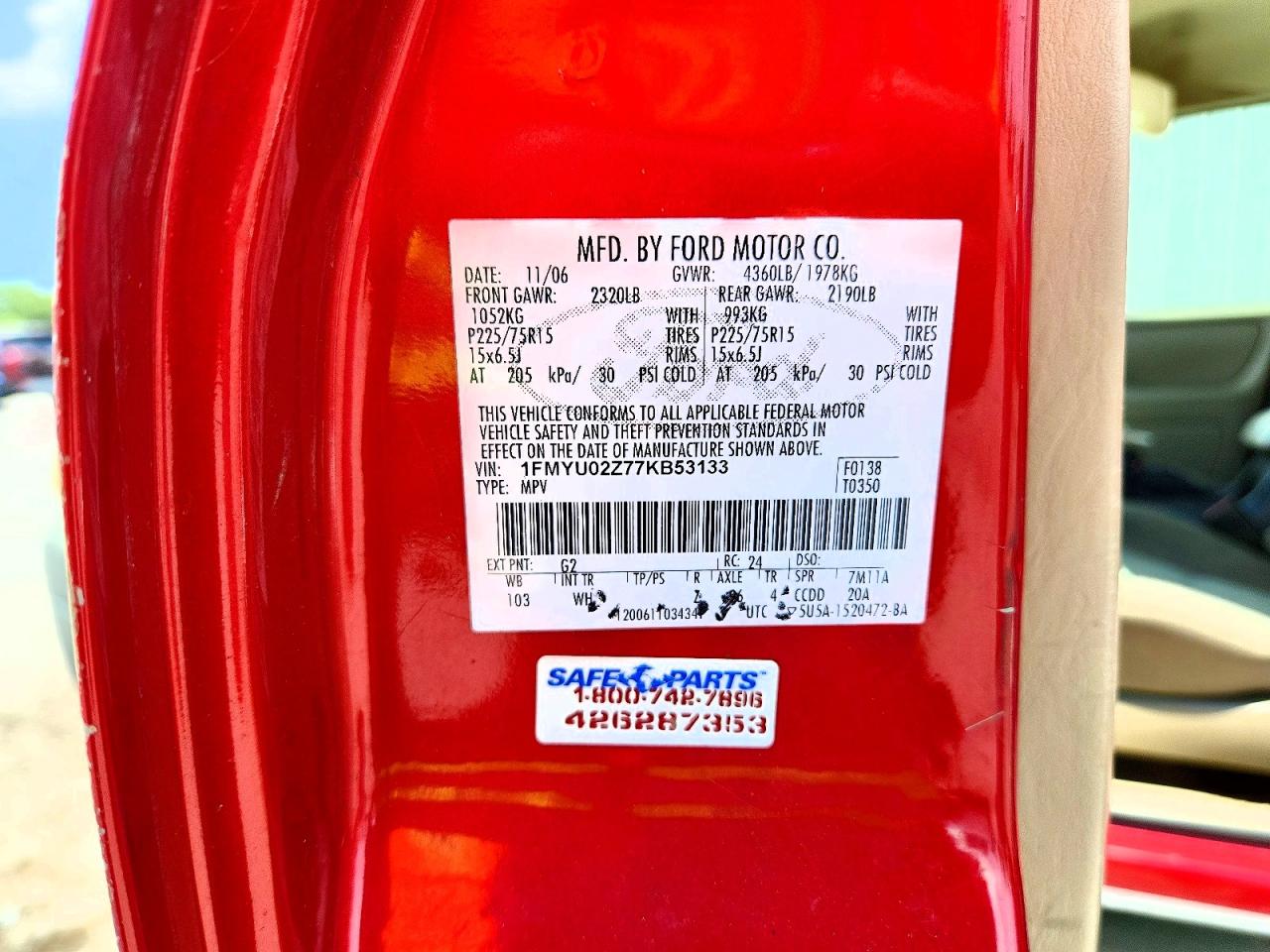 2007 FORD ESCAPE