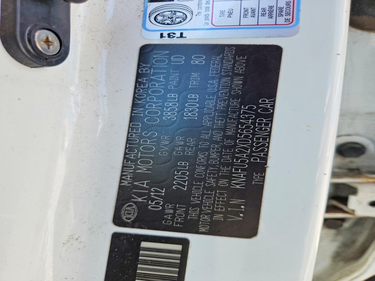 2013 KIA FORTE