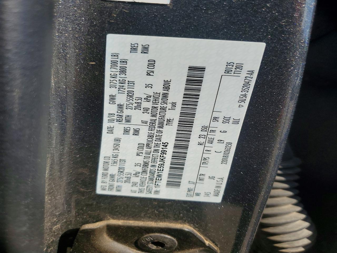 2018 FORD F150