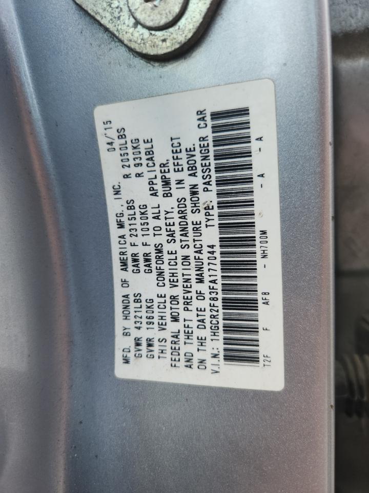 2015 HONDA ACCORD