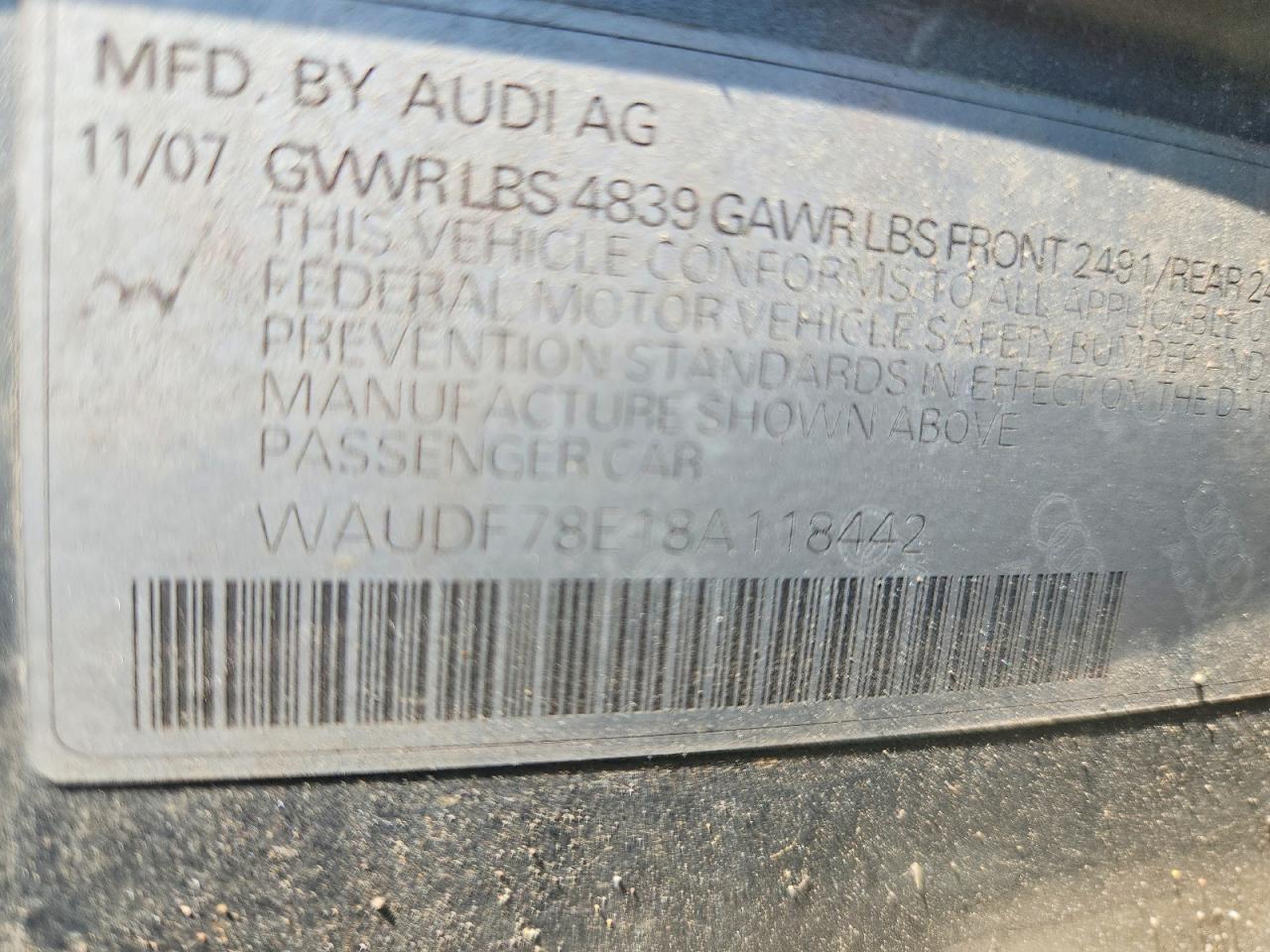 2008 AUDI A4