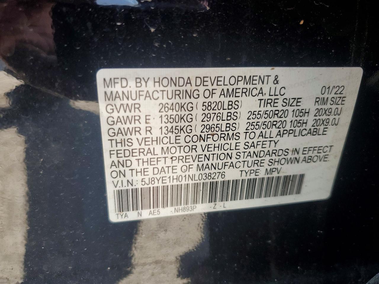 2022 ACURA MDX