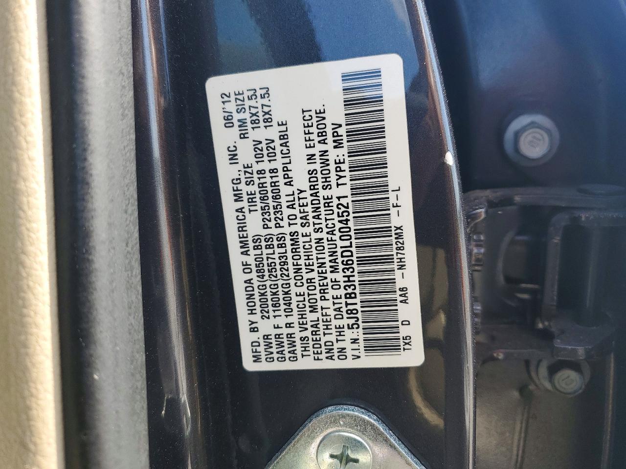 2013 ACURA RDX