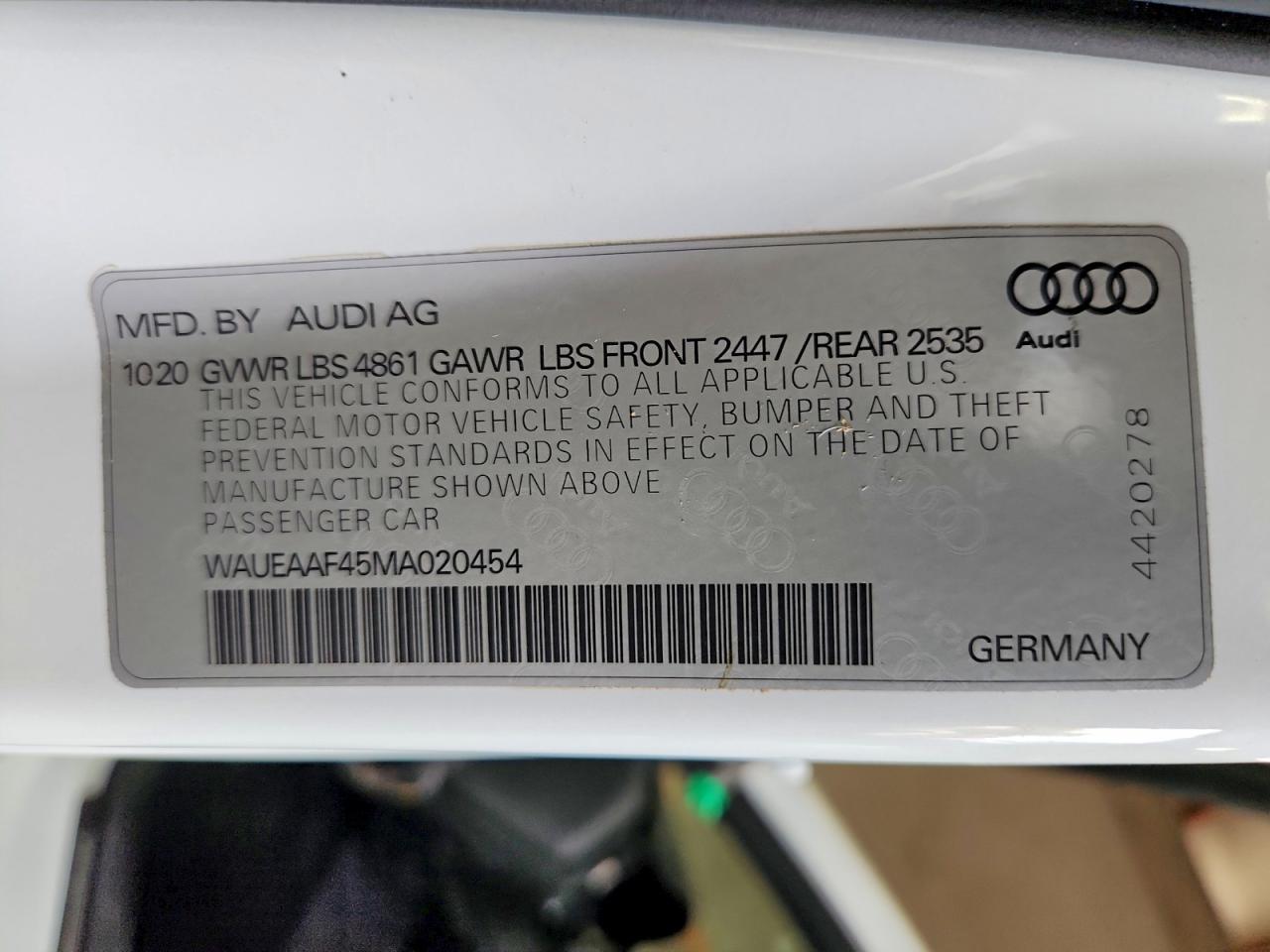2021 AUDI A4