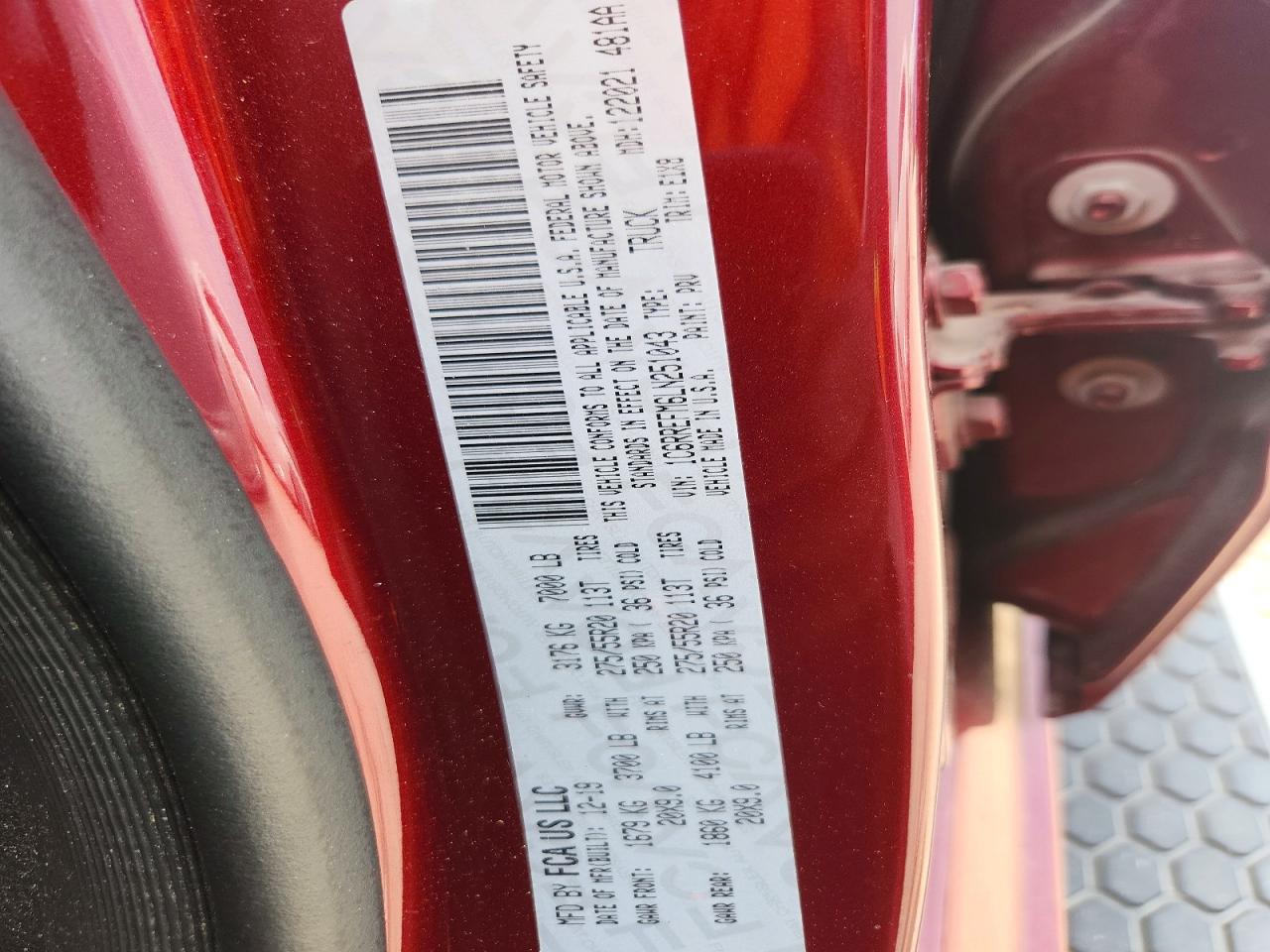 2020 RAM 1500