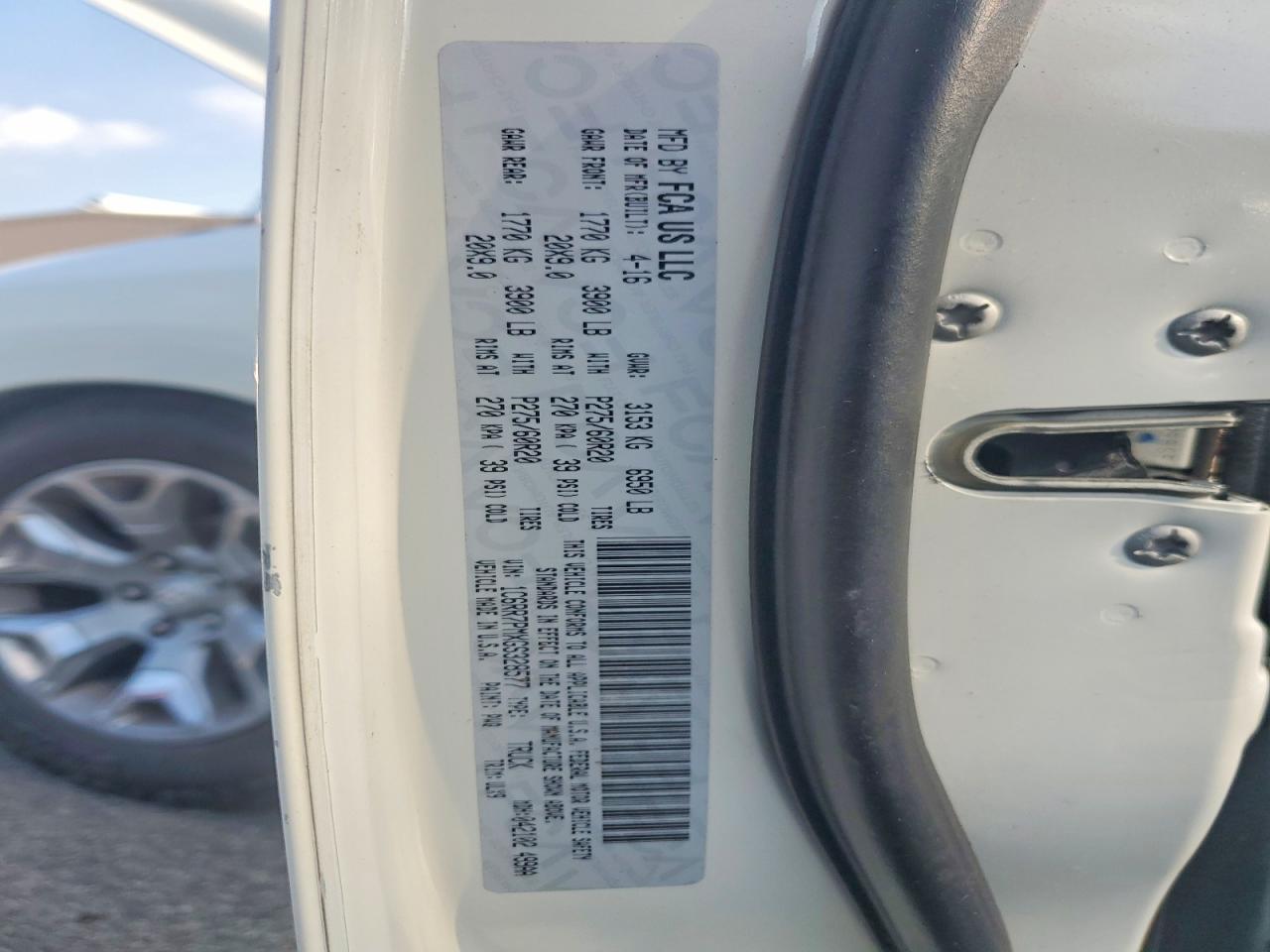 2016 RAM 1500