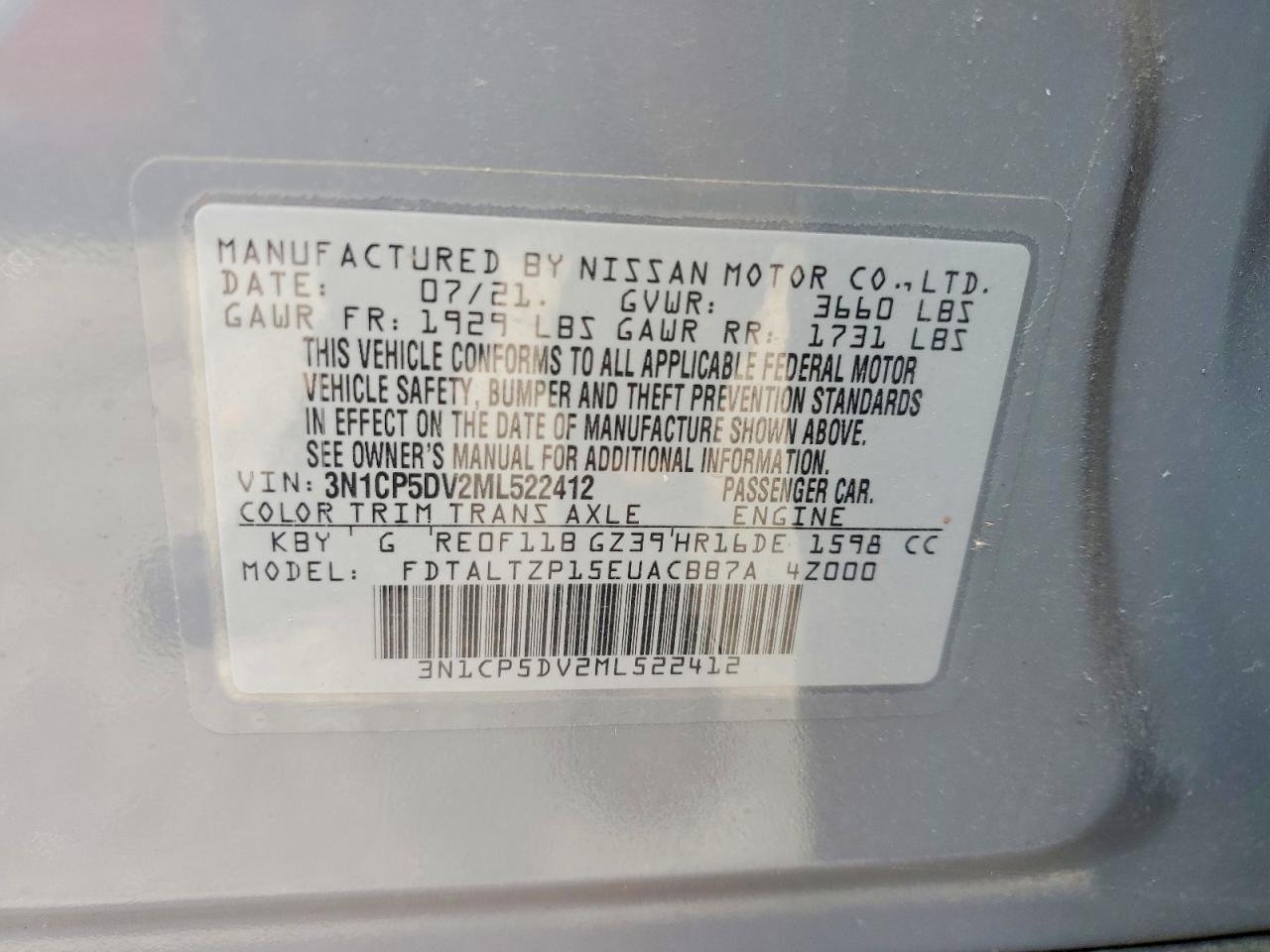 2021 NISSAN KICKS