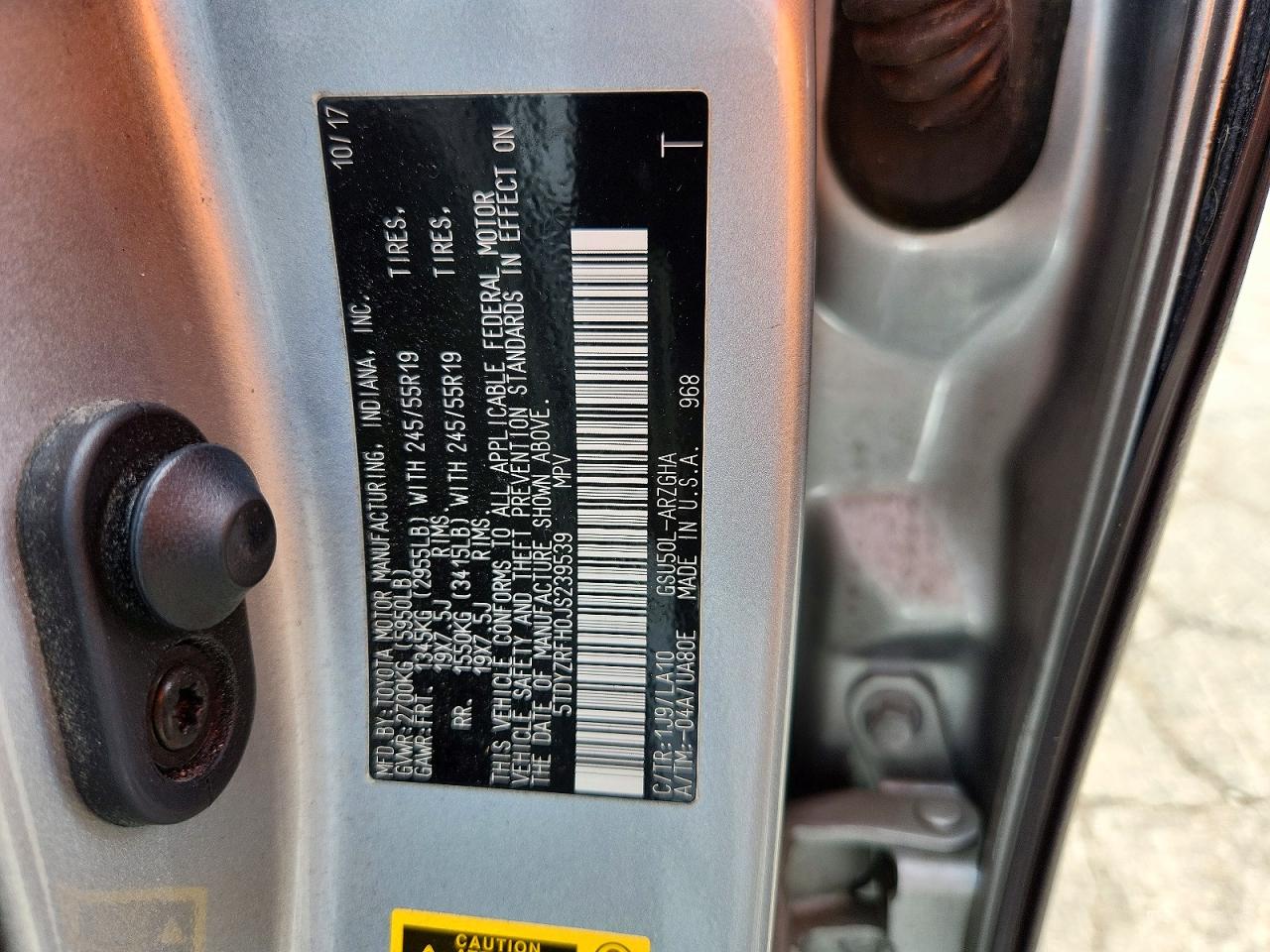 2018 TOYOTA HIGHLANDER
