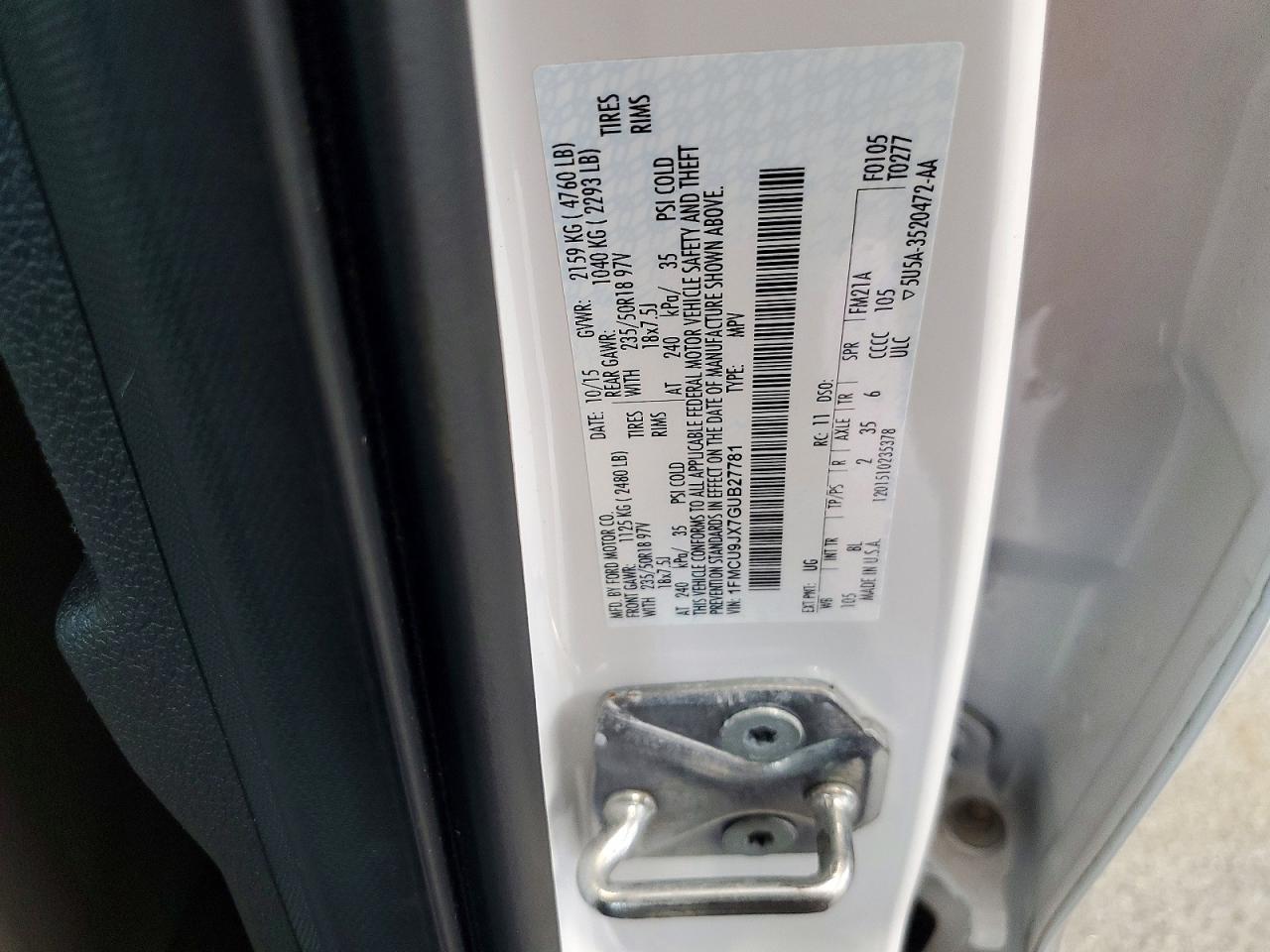 2016 FORD ESCAPE