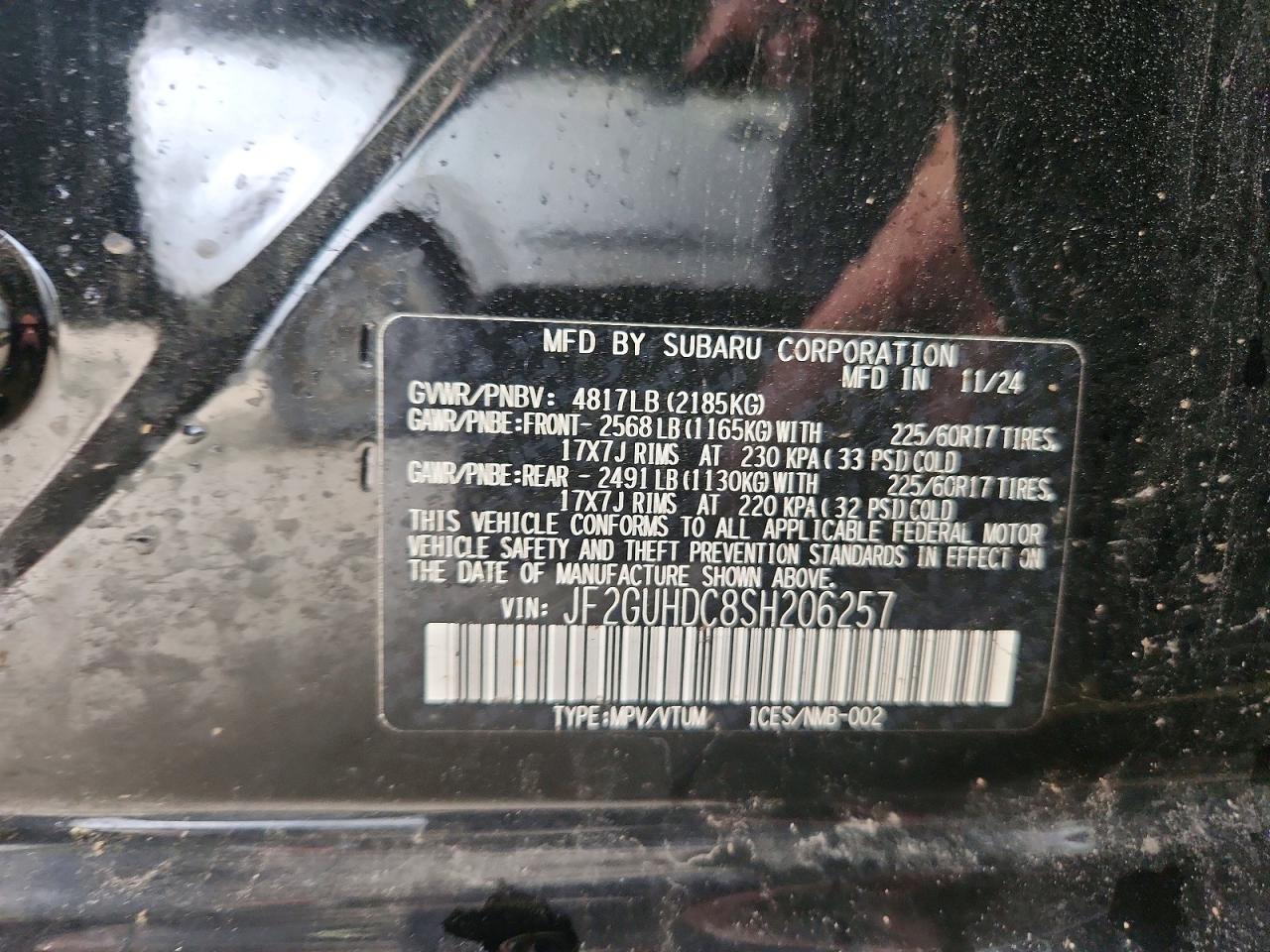2025 SUBARU CROSSTREK