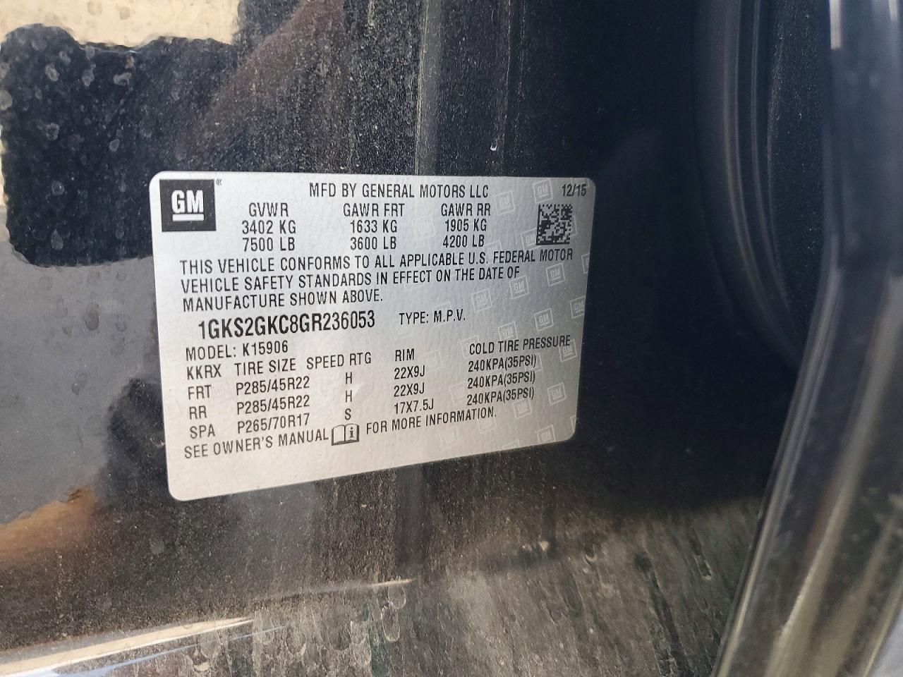 2016 GMC YUKON