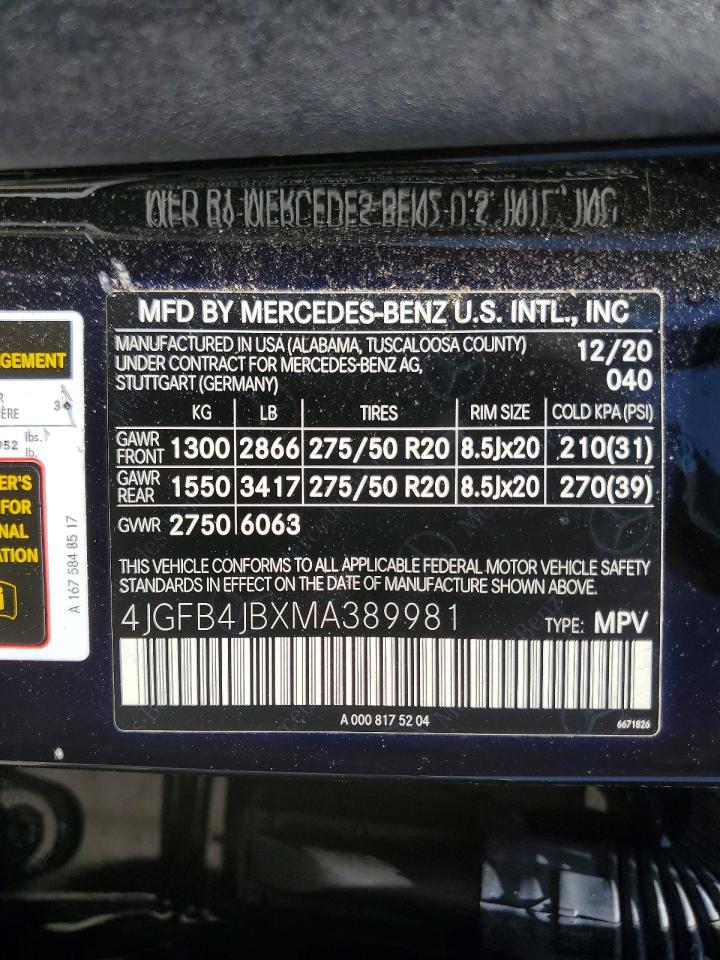 2021 MERCEDES-BENZ GLE-CLASS