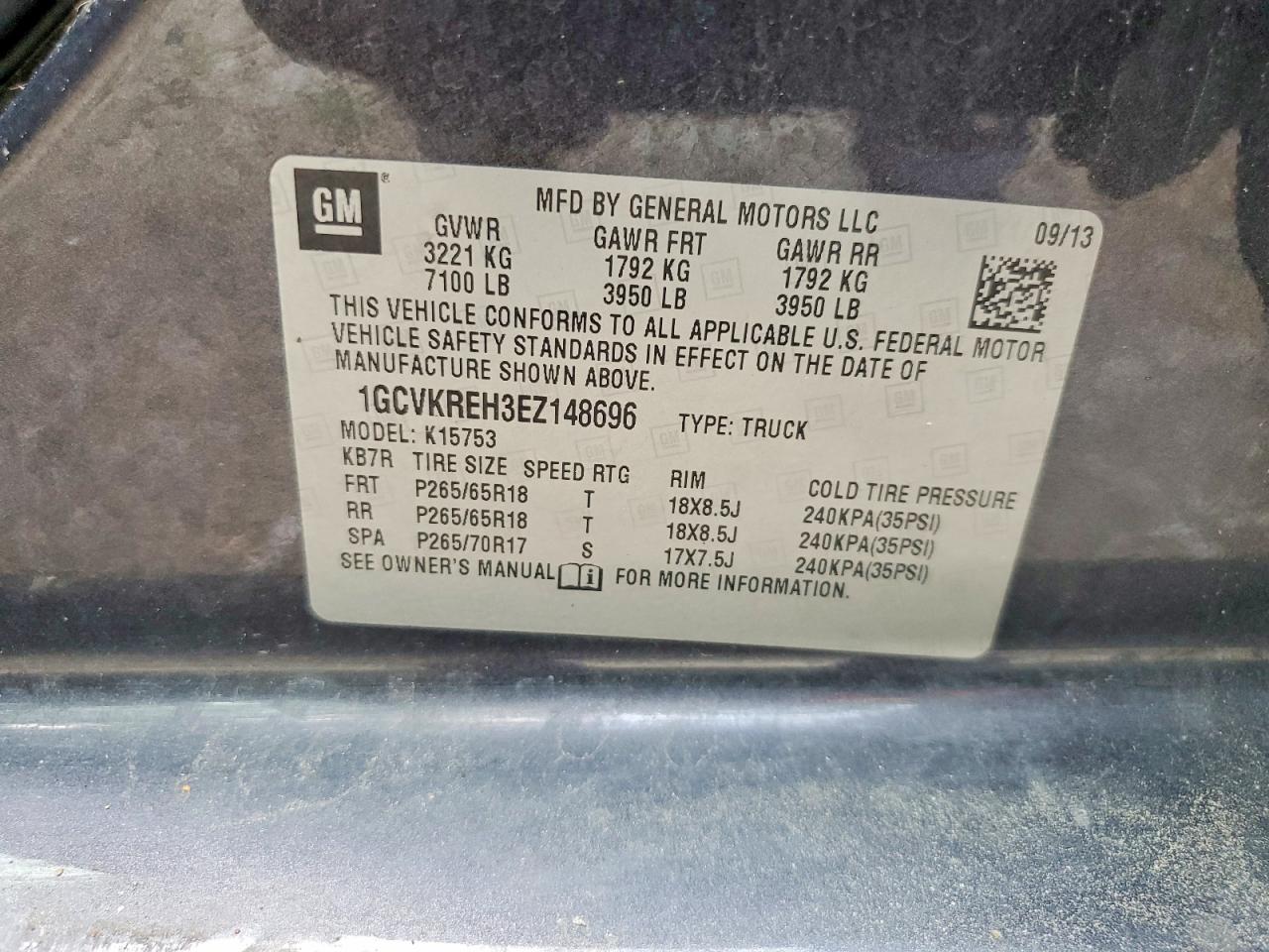 2014 CHEVROLET SILVERADO