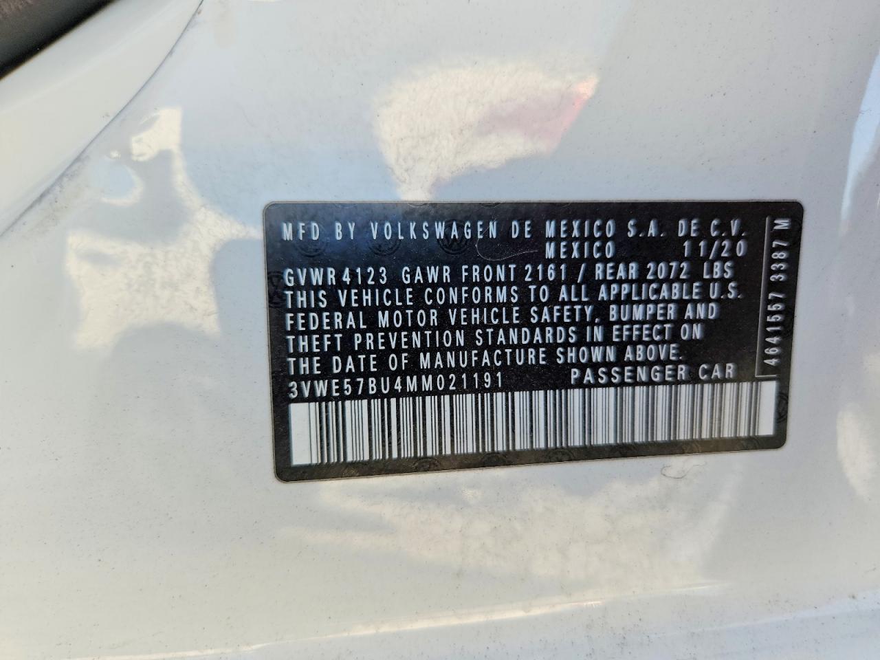 2021 VOLKSWAGEN JETTA