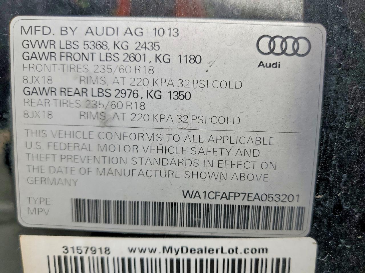 2014 AUDI Q5