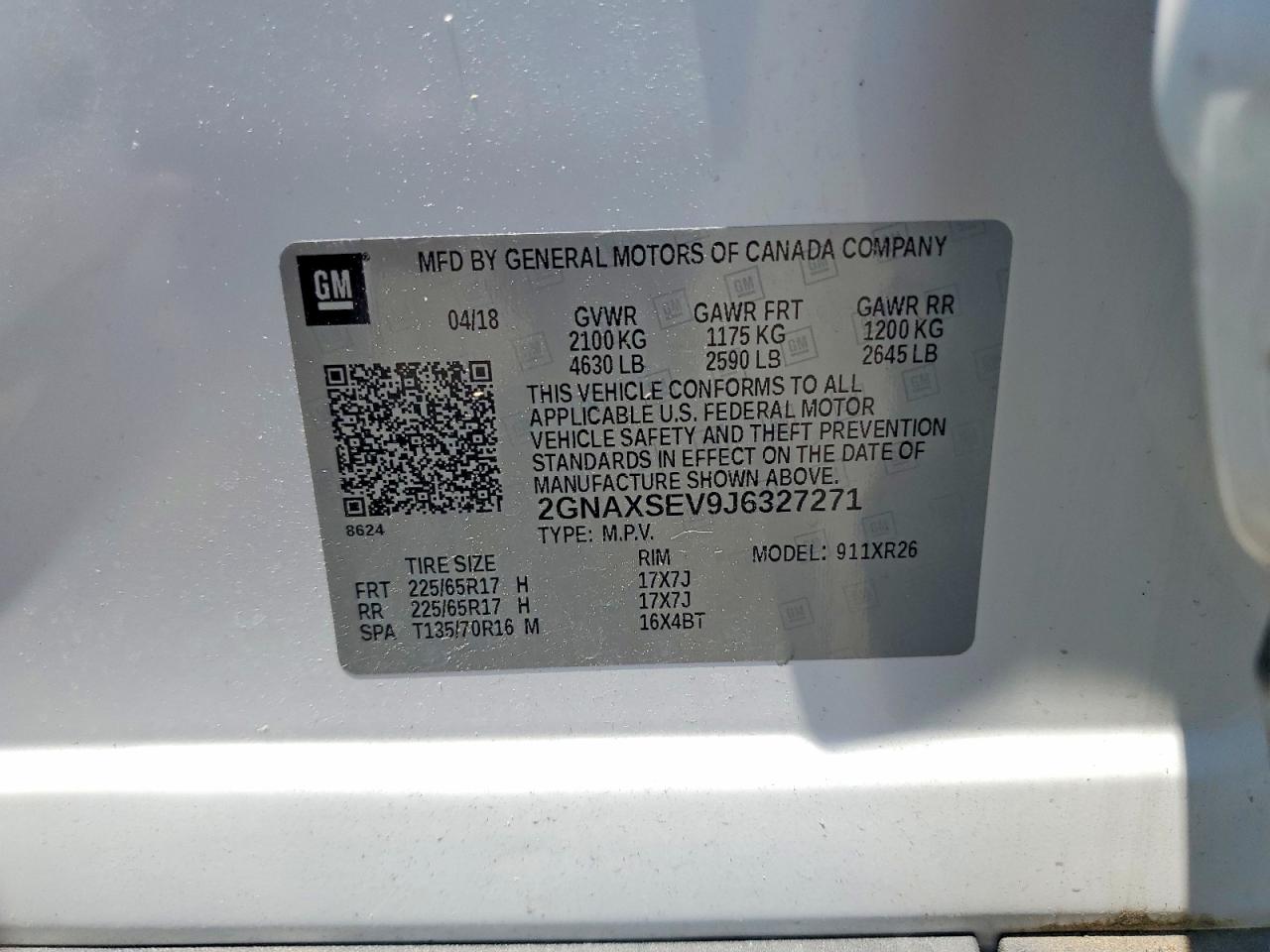2018 CHEVROLET EQUINOX