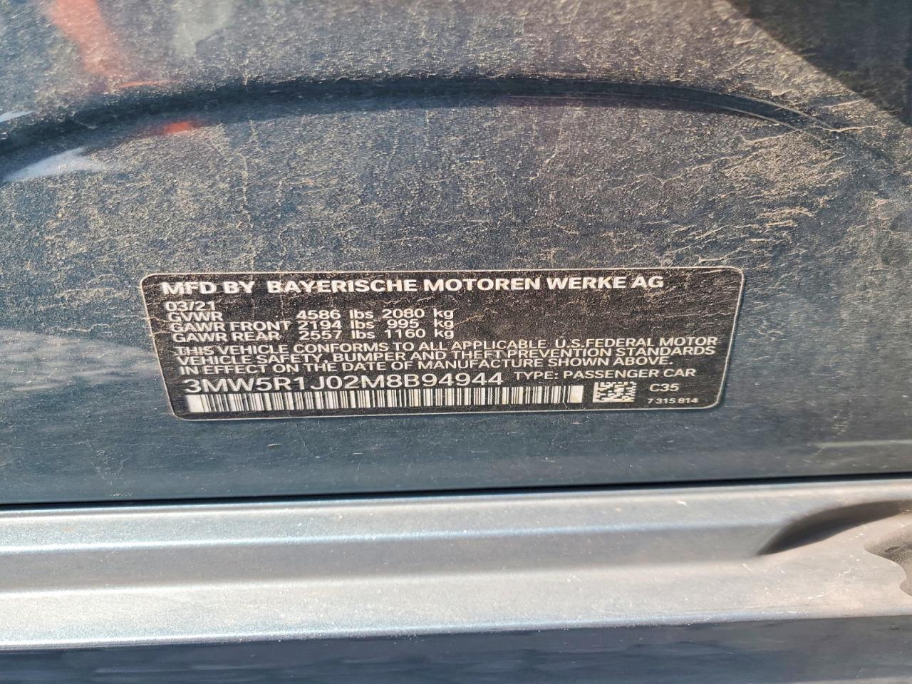 2021 BMW 3 SERIES