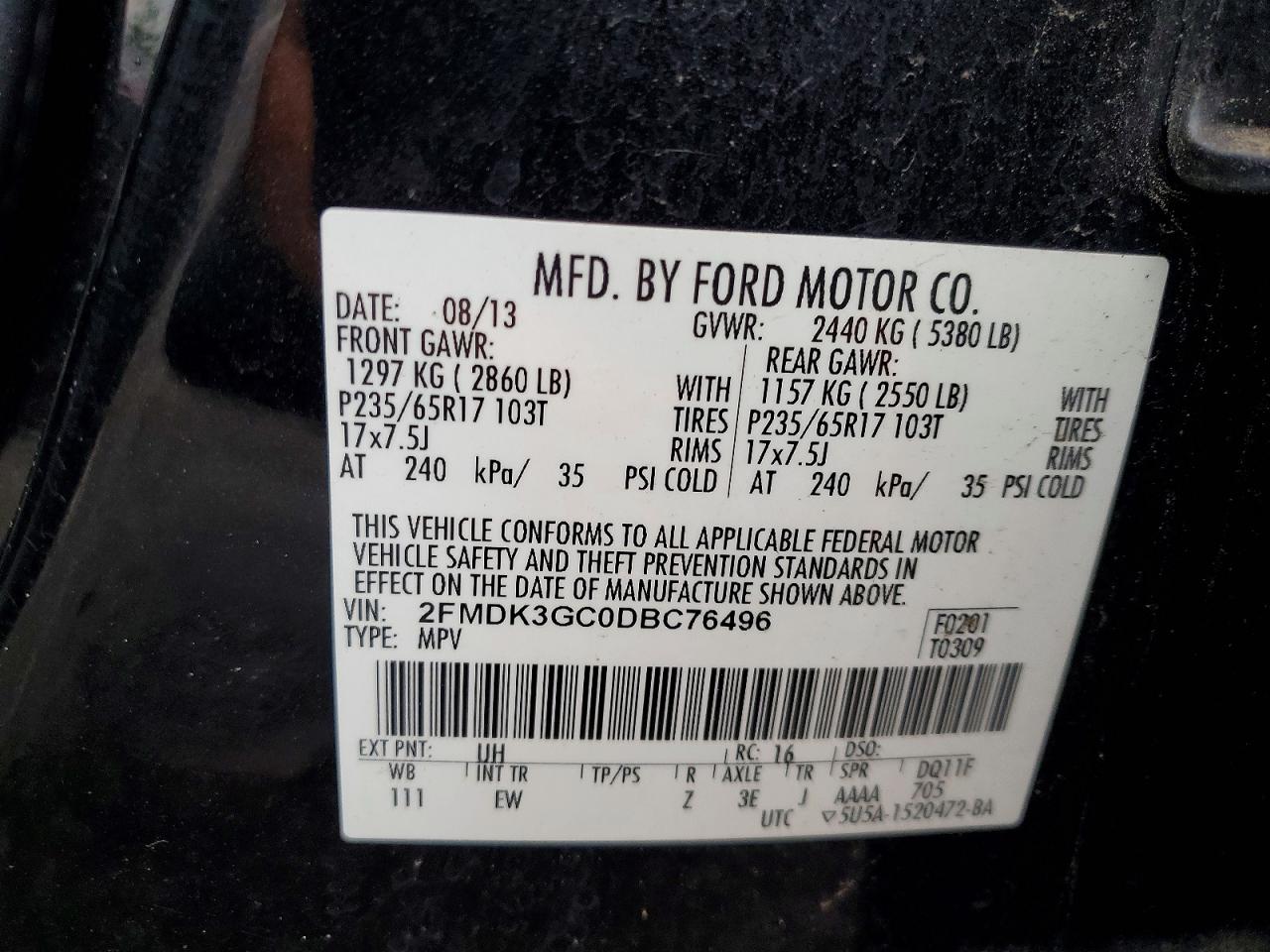 2013 FORD EDGE