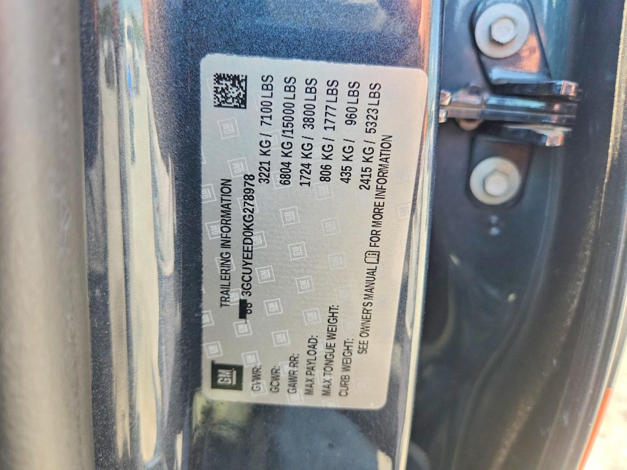 2019 CHEVROLET SILVERADO