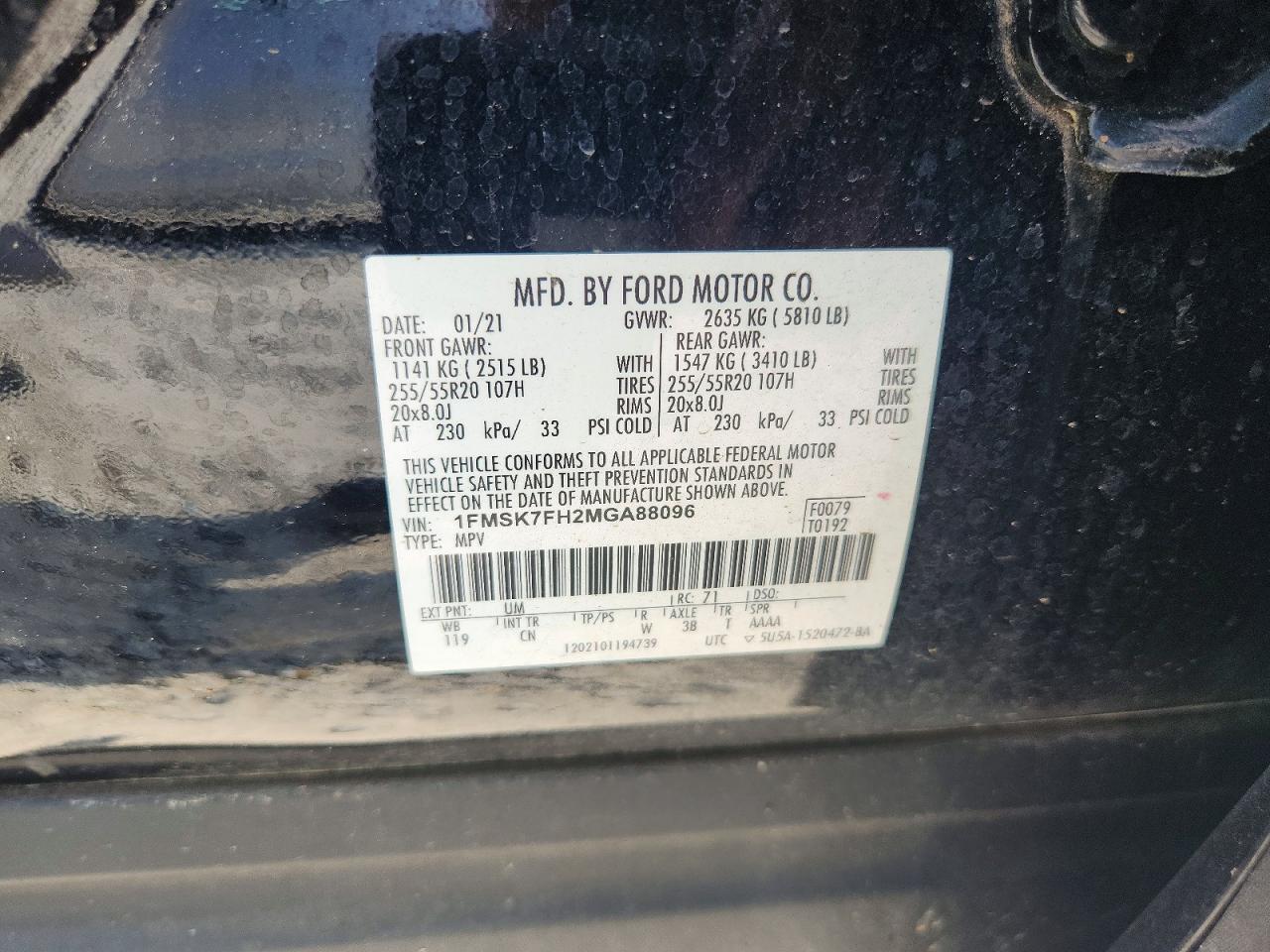2021 FORD EXPLORER