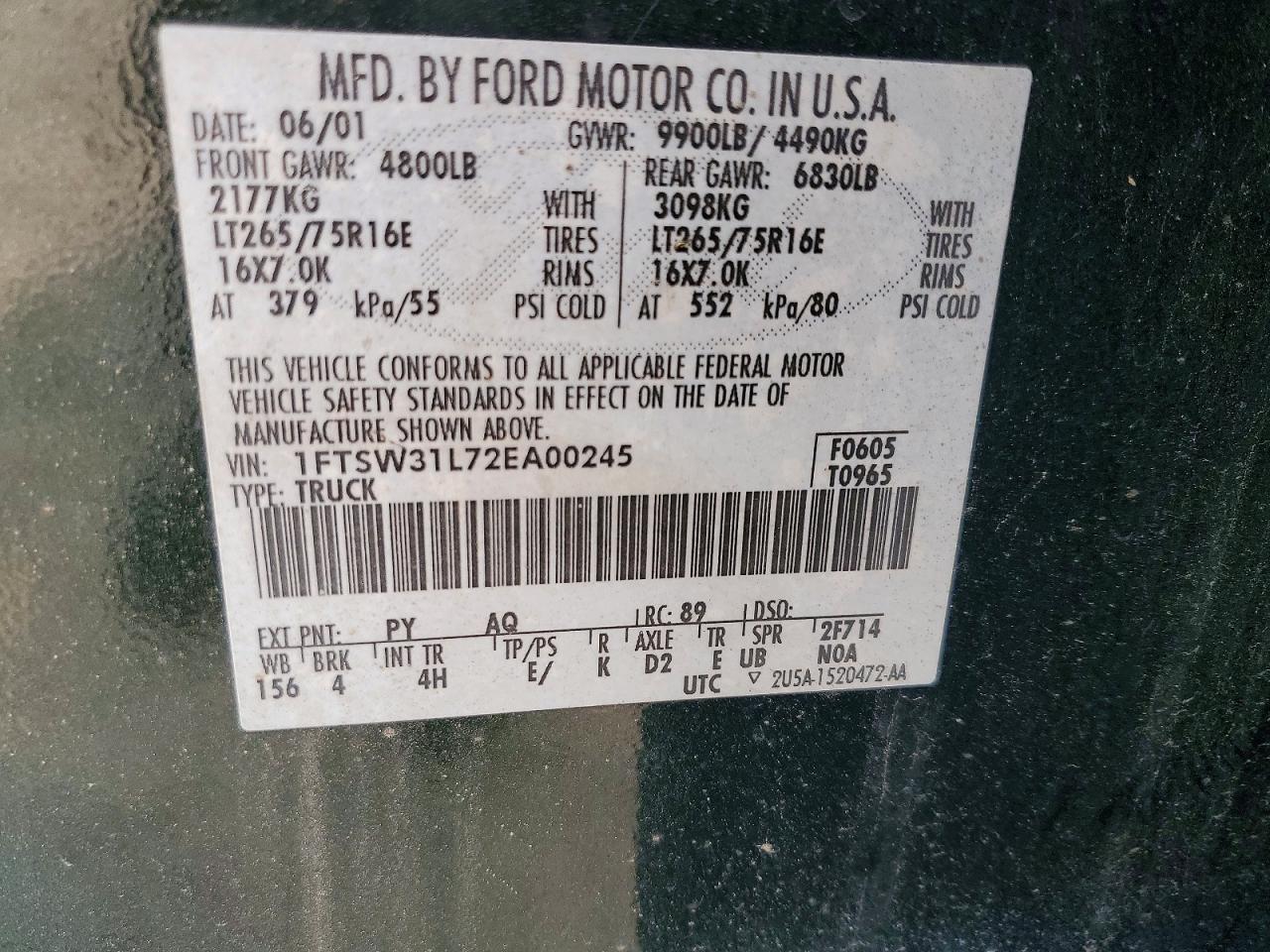 2002 FORD F350