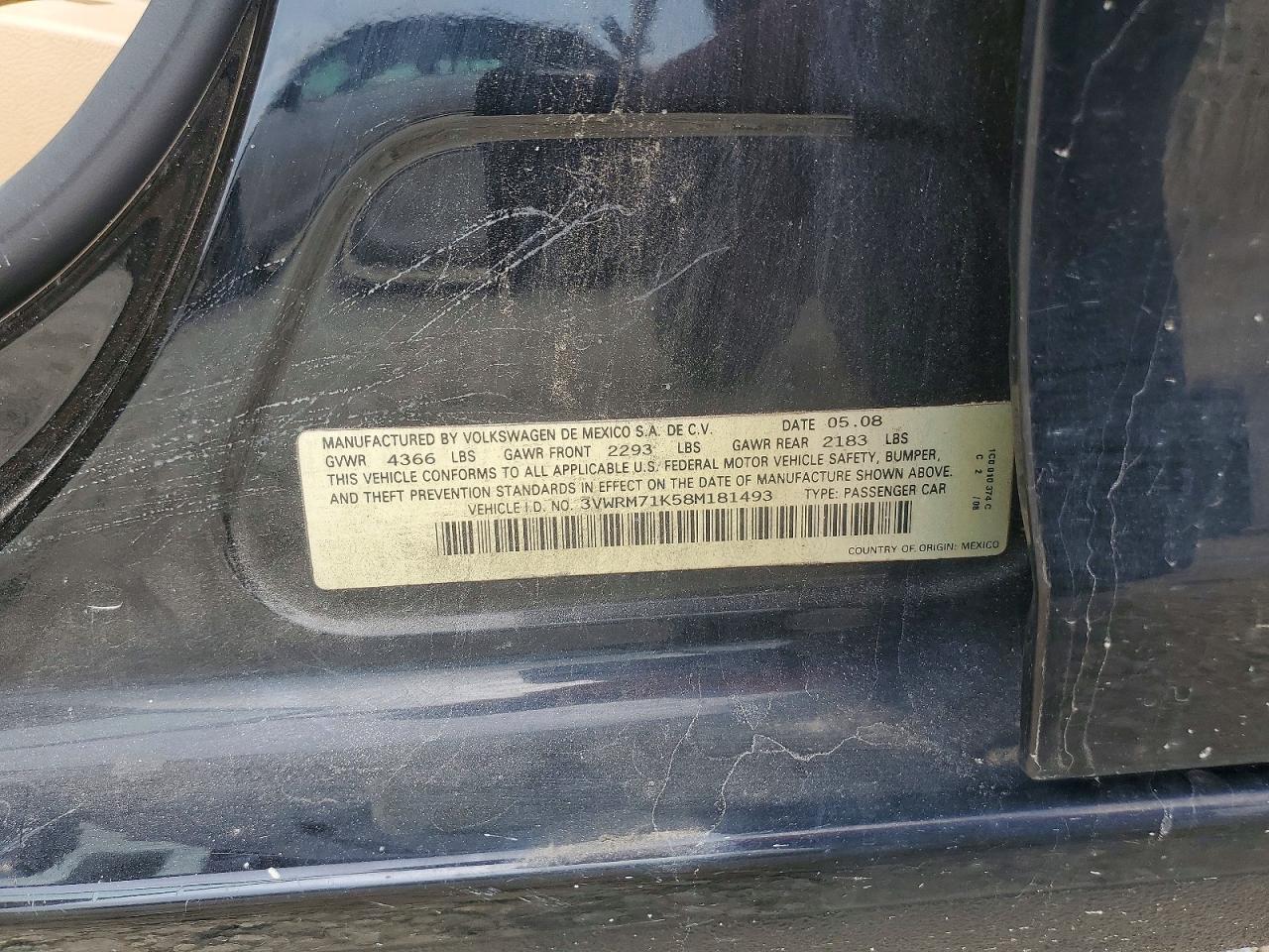 2008 VOLKSWAGEN JETTA
