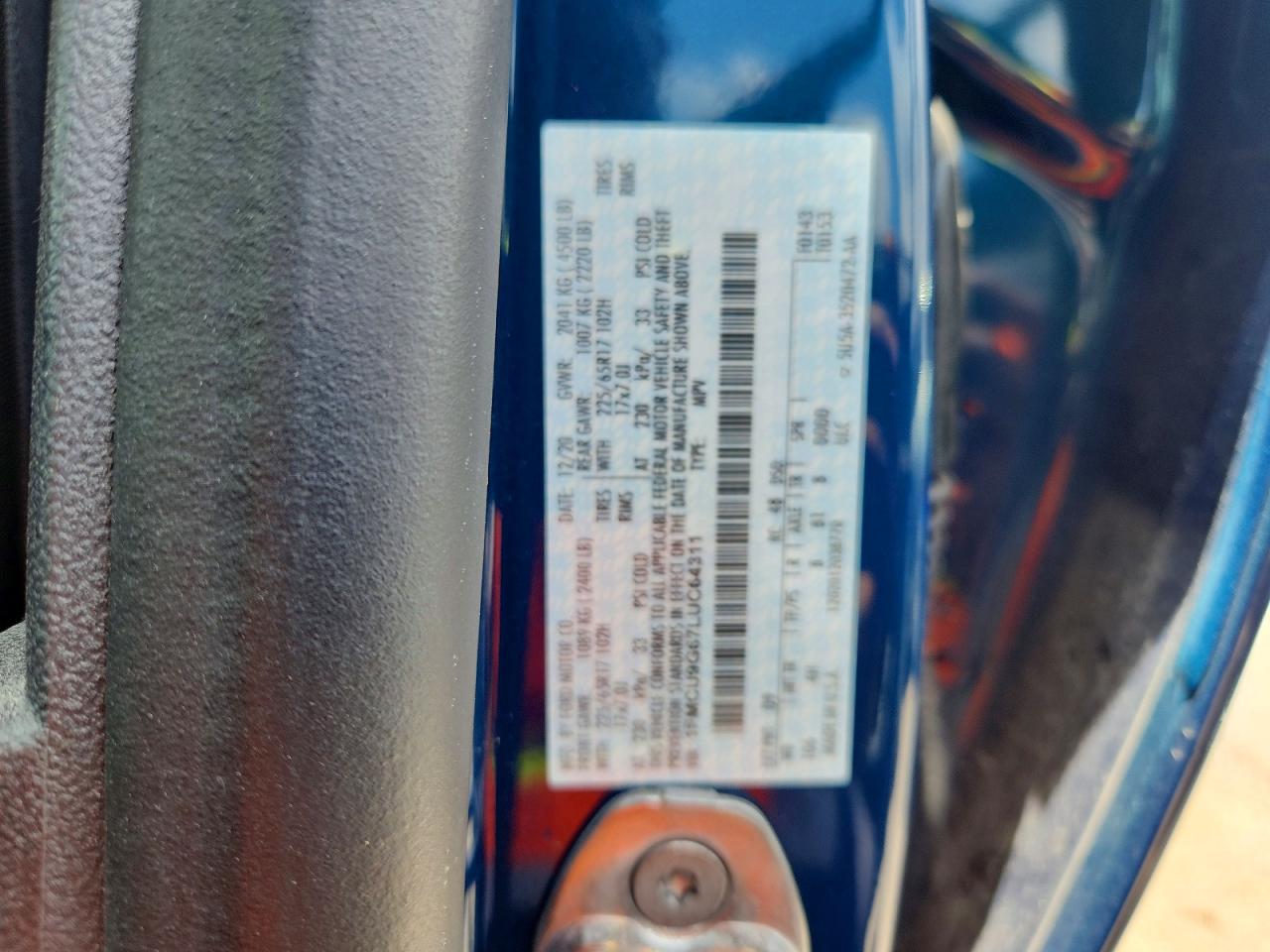 2020 FORD ESCAPE