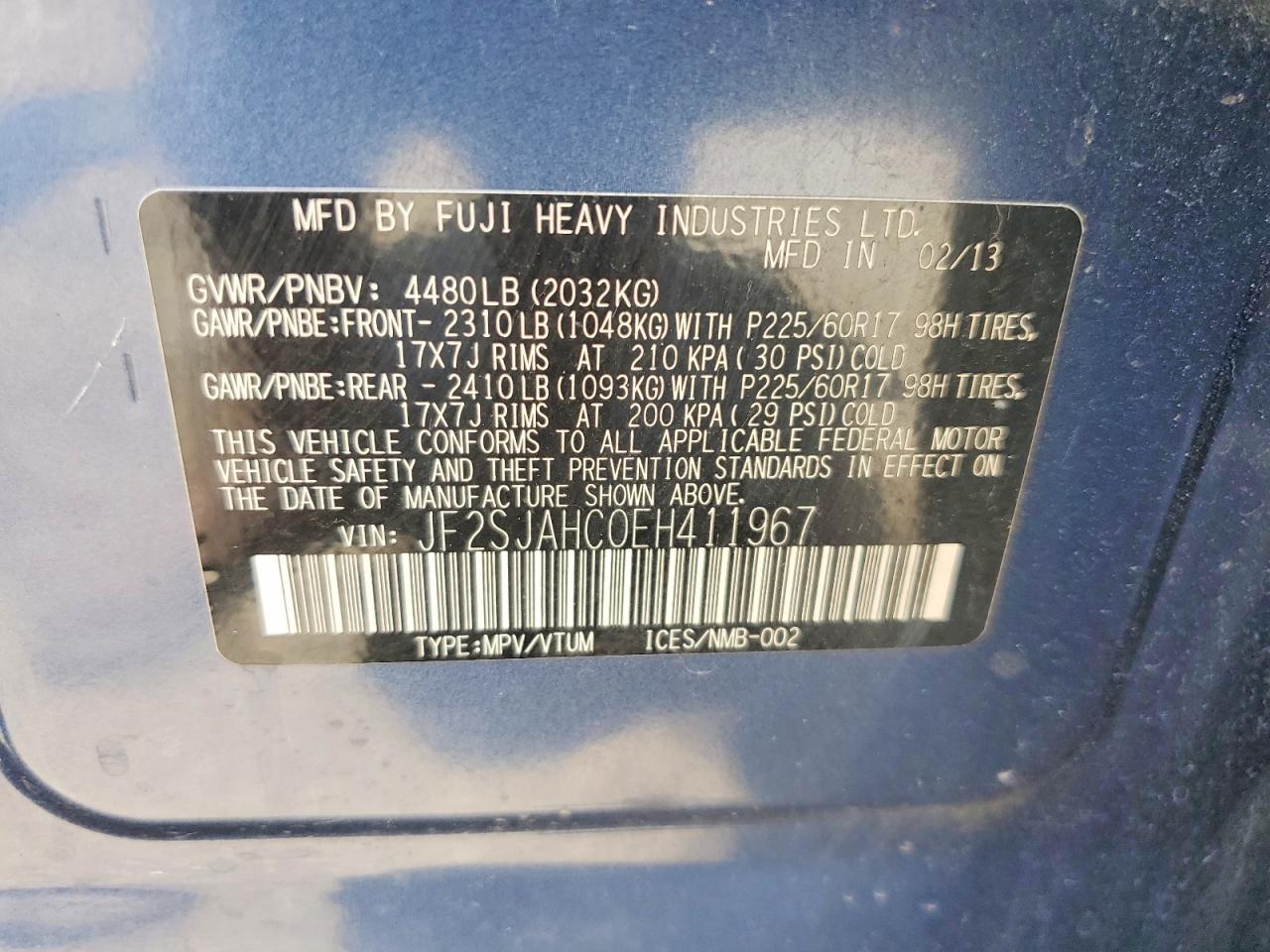2014 SUBARU FORESTER