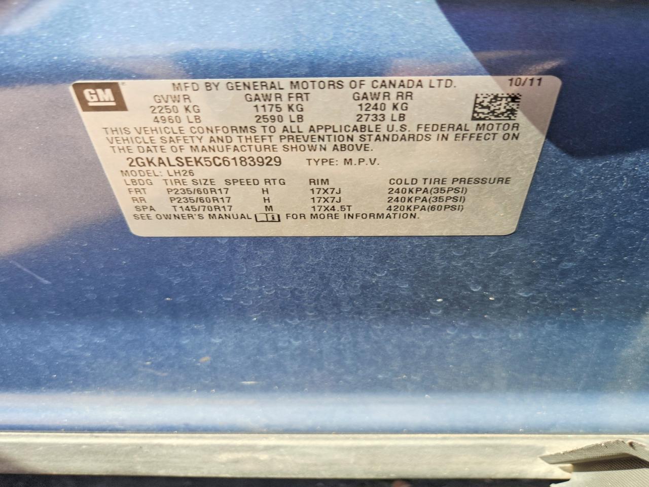 2012 GMC TERRAIN