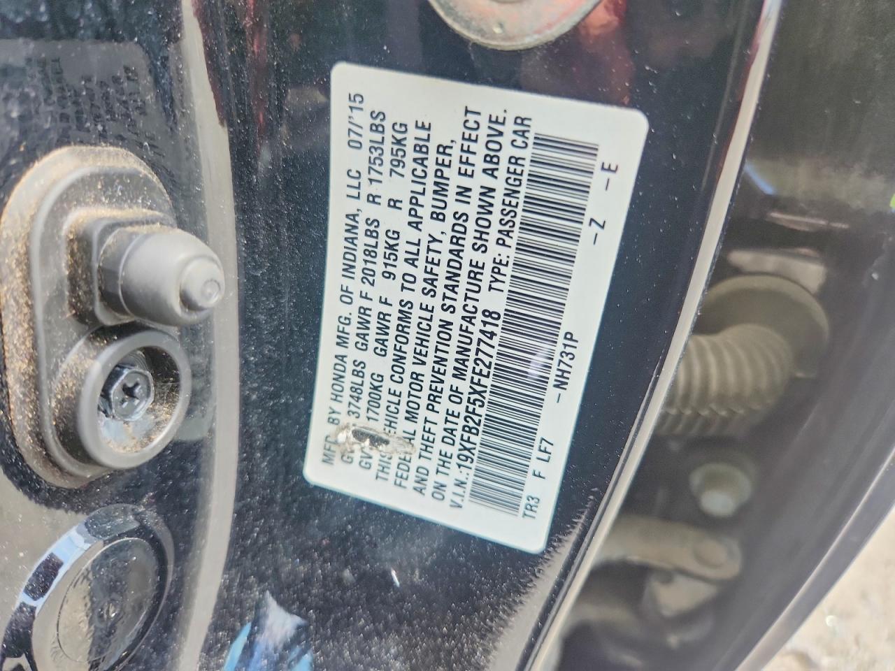 2015 HONDA CIVIC
