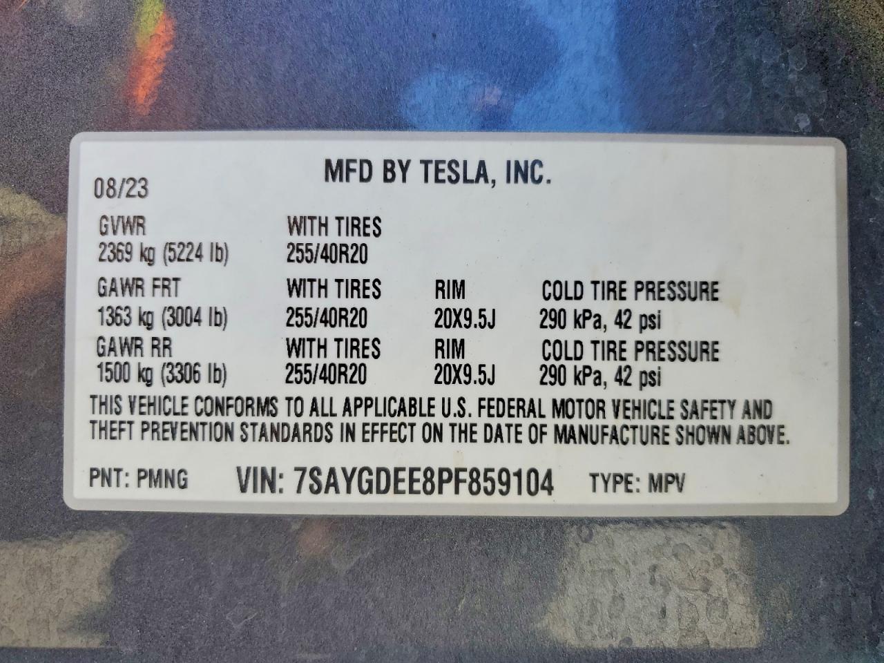 2023 TESLA MODEL Y