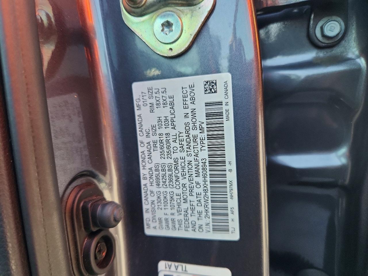 2017 HONDA CRV