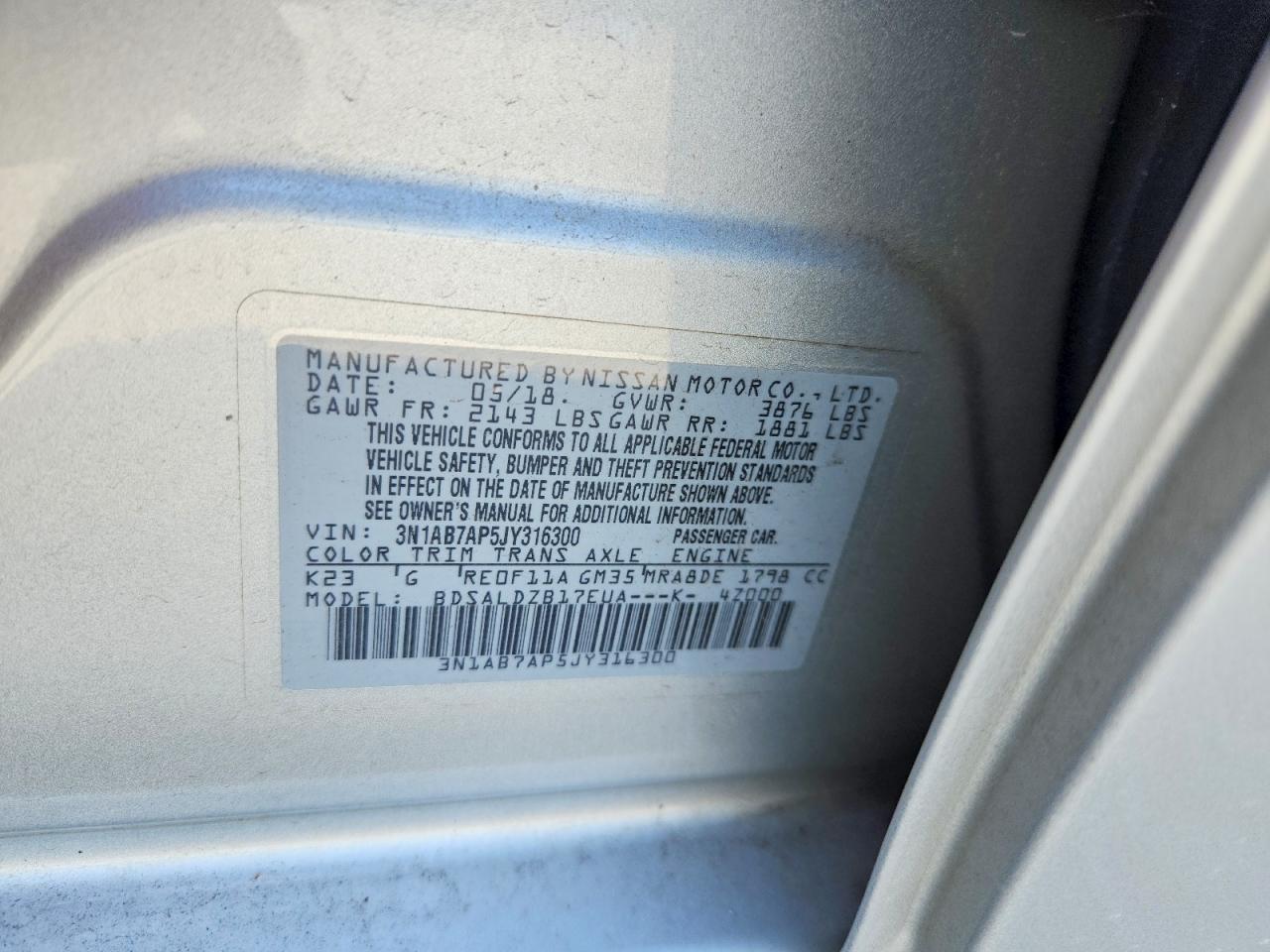 2018 NISSAN SENTRA