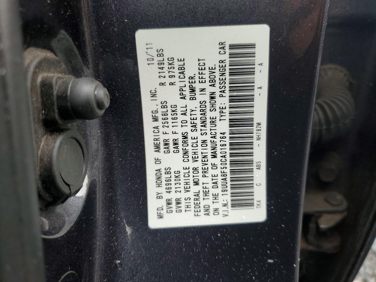 2012 ACURA TL