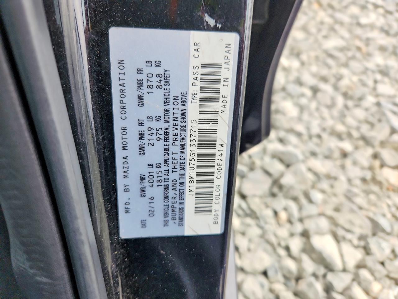 2016 MAZDA 3