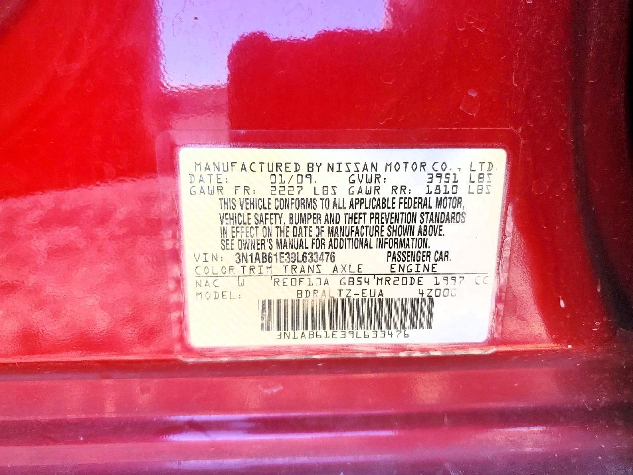 2009 NISSAN SENTRA