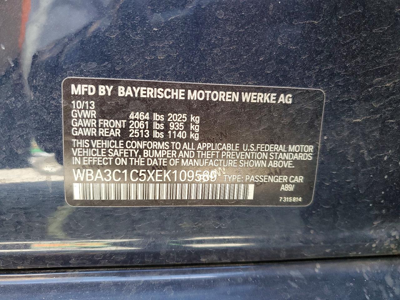 2014 BMW 3 SERIES