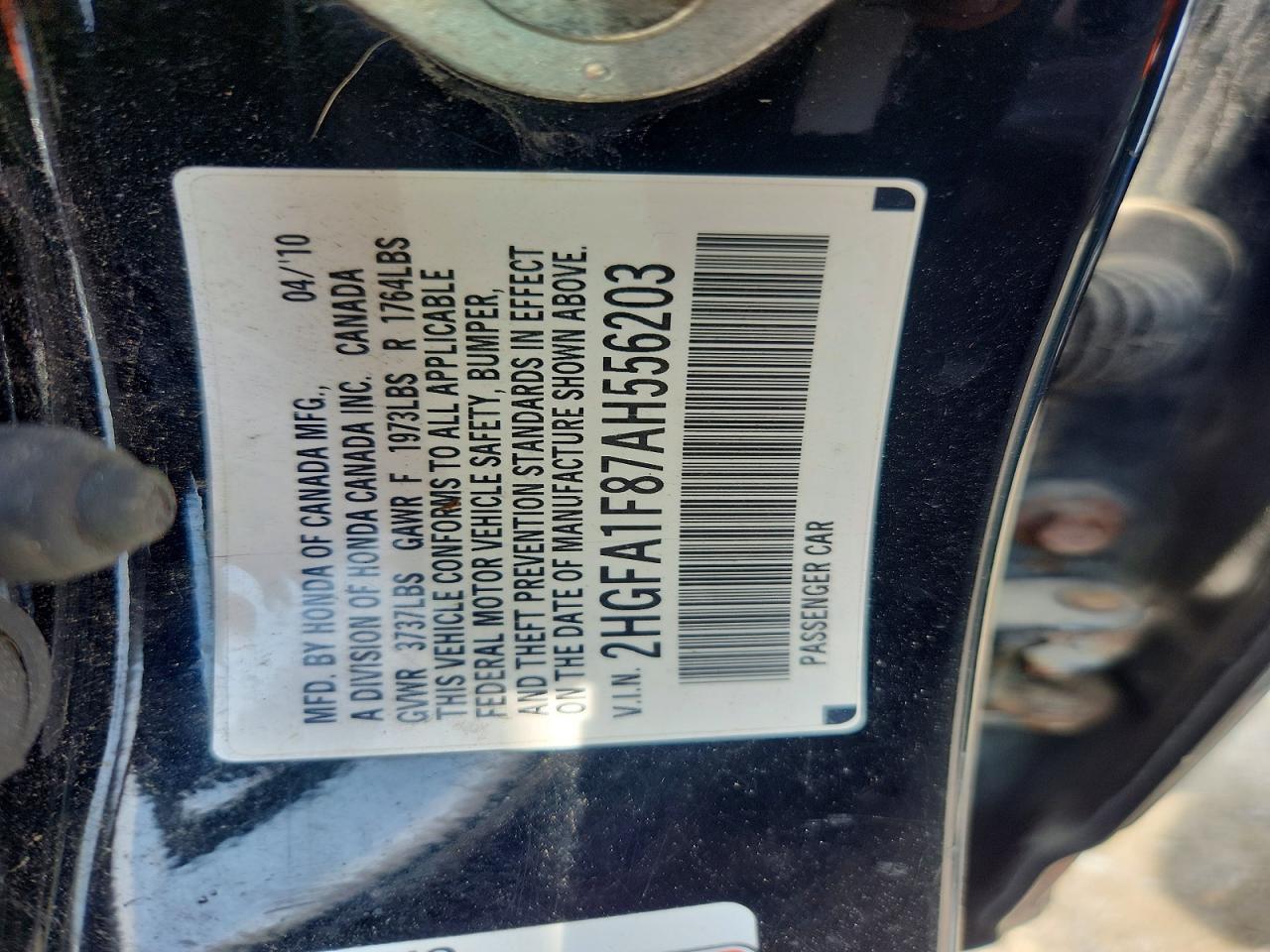2010 HONDA CIVIC