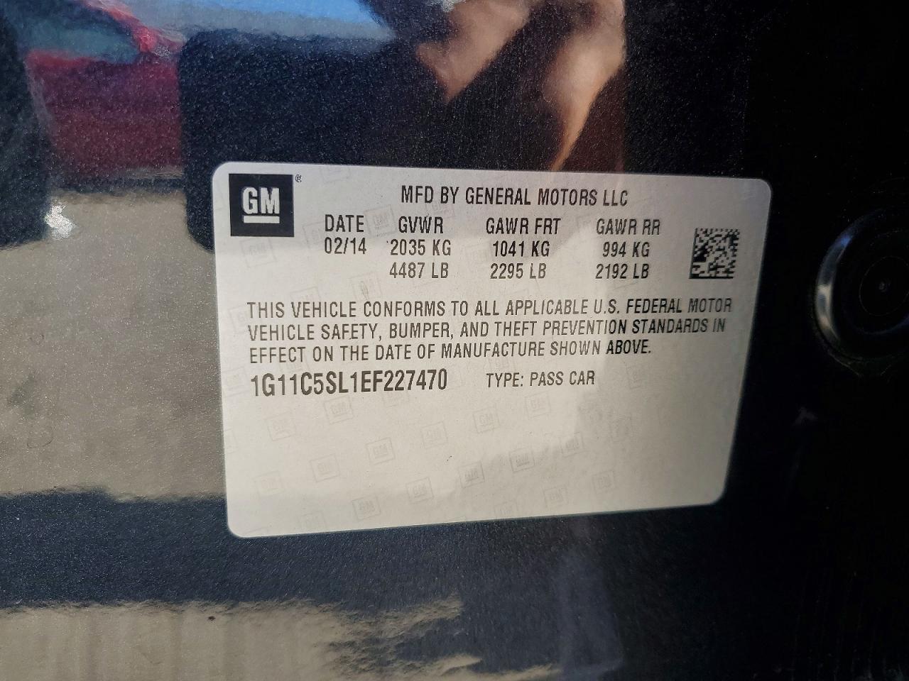 2014 CHEVROLET MALIBU