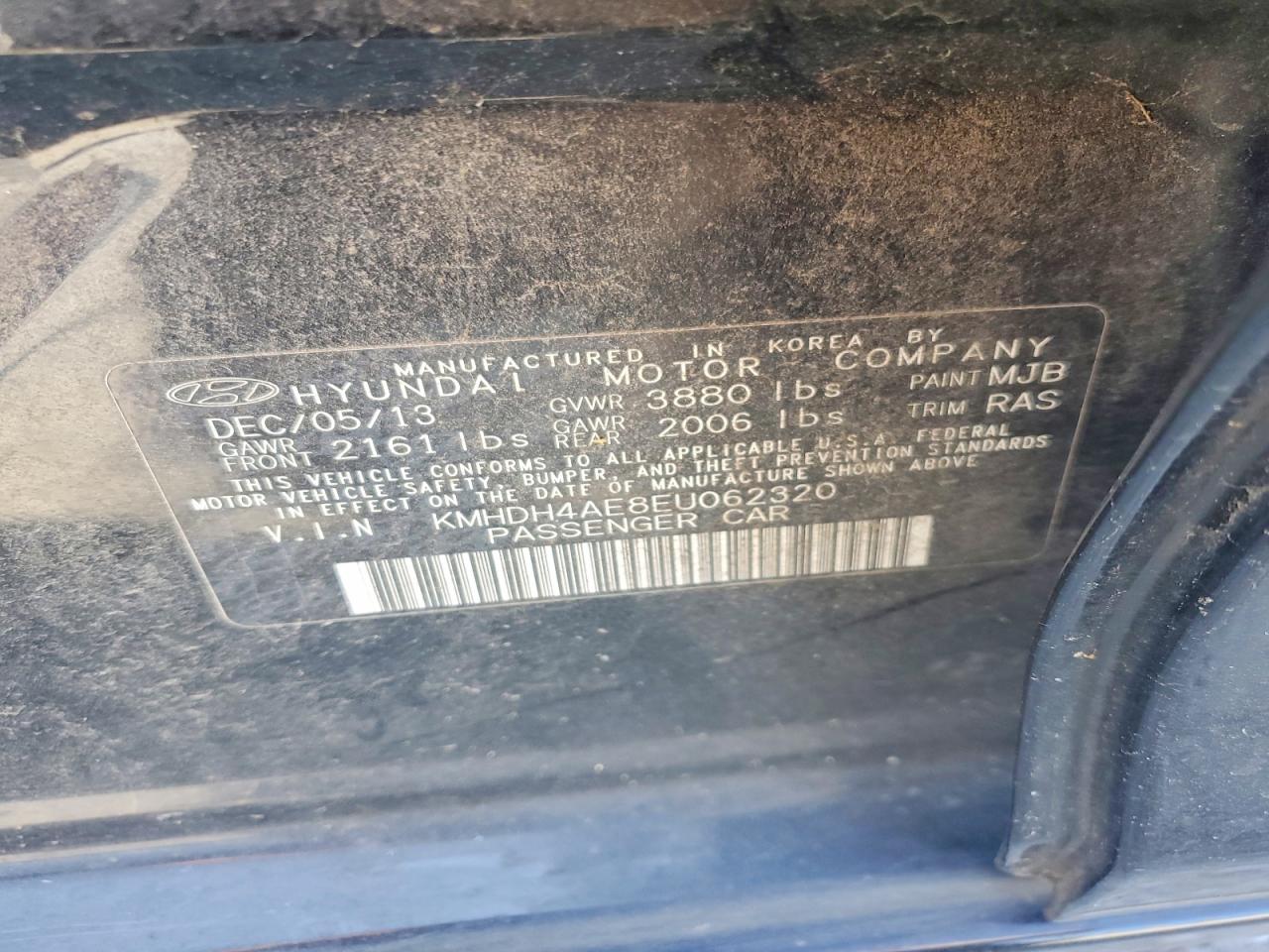 2014 HYUNDAI ELANTRA