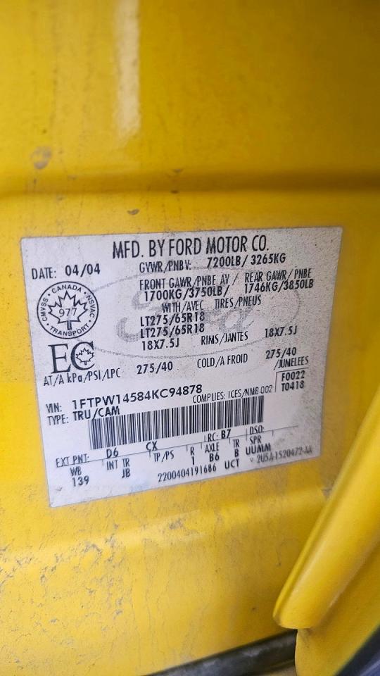 2004 FORD F150