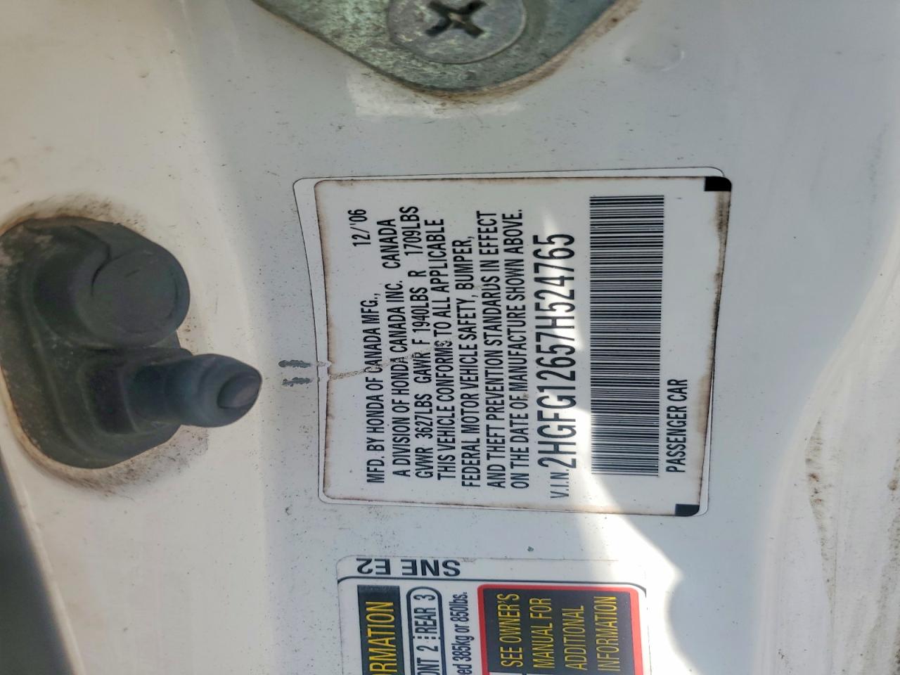 2007 HONDA CIVIC