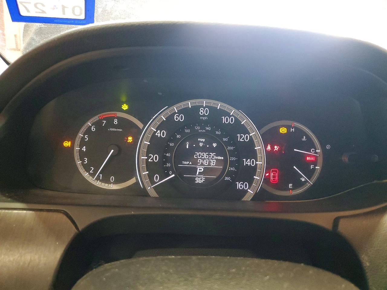 2014 HONDA ACCORD