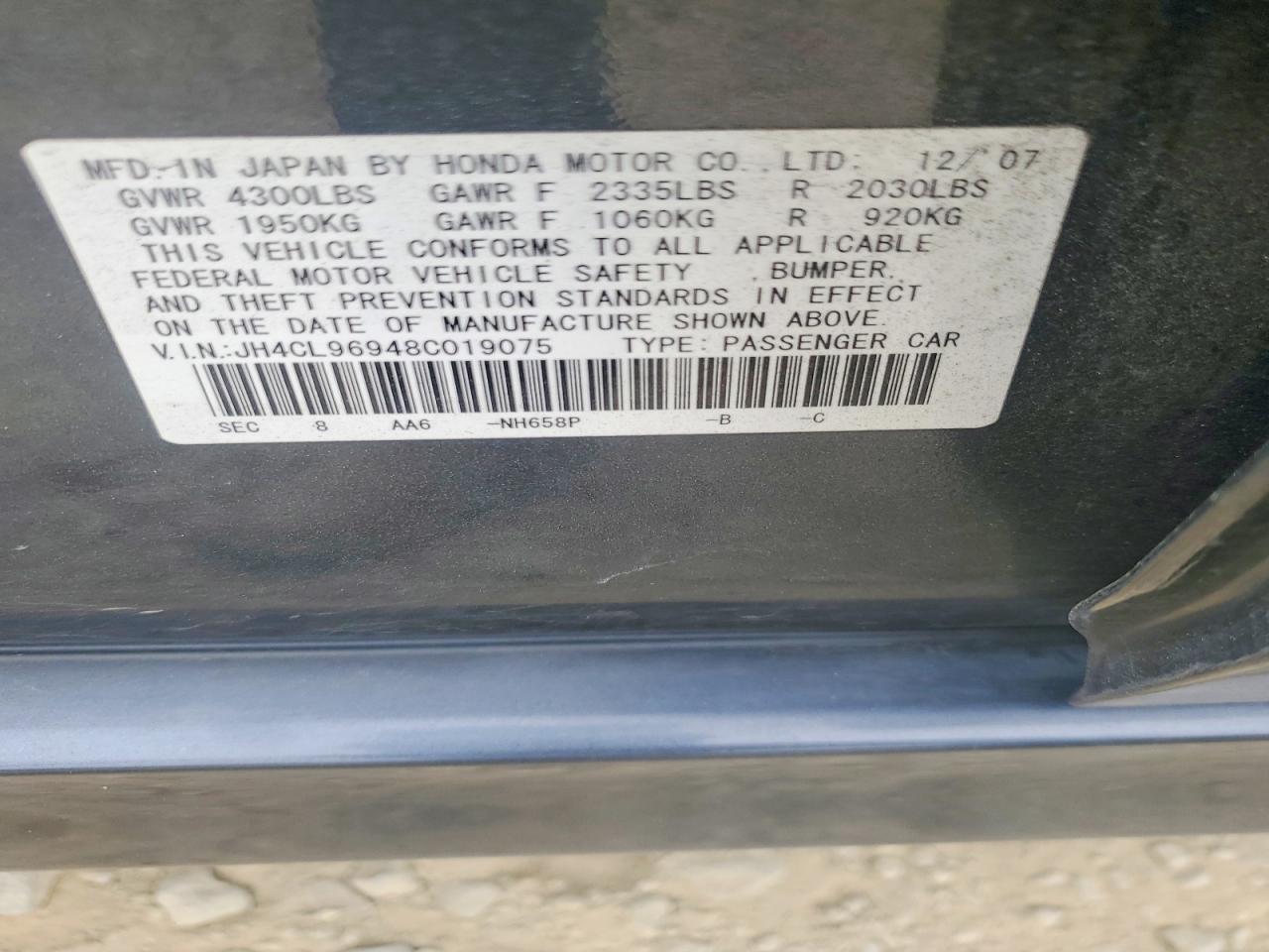 2008 ACURA TSX