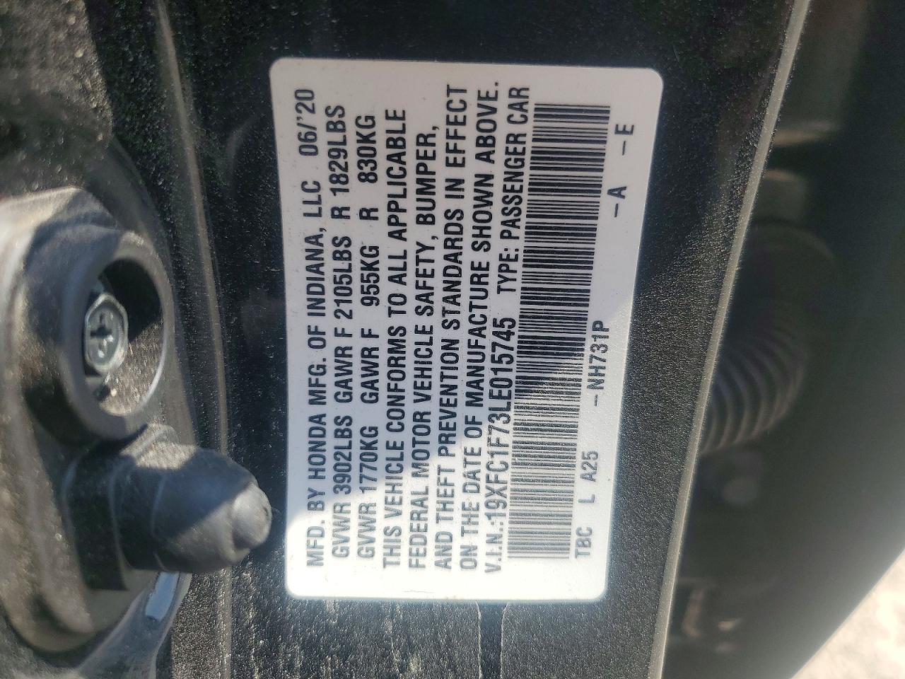 2020 HONDA CIVIC