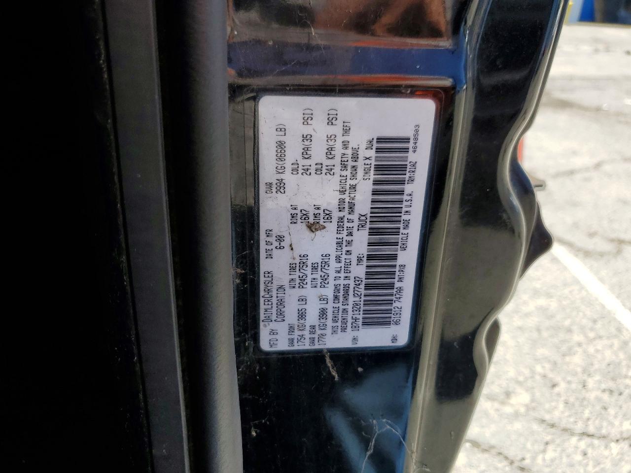 2001 DODGE RAM 1500