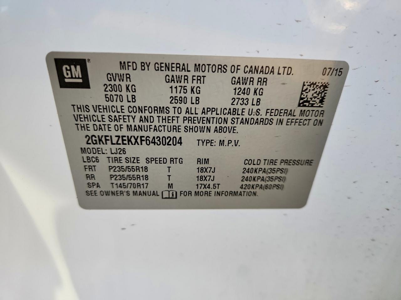 2015 GMC TERRAIN
